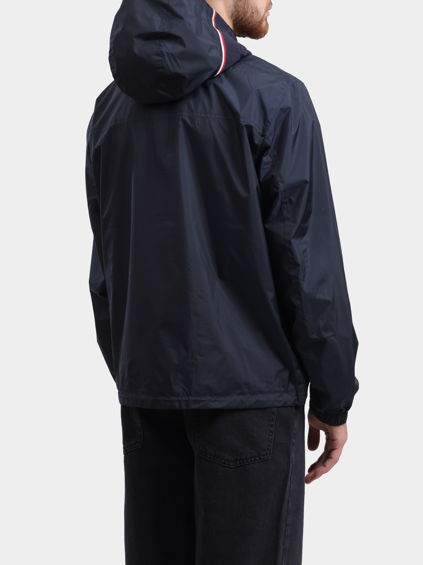 Мастерка Tommy Hilfiger MW0MW40225 темно-синяя мужская с капюшоном — купить в интернет-магазине Verdistore