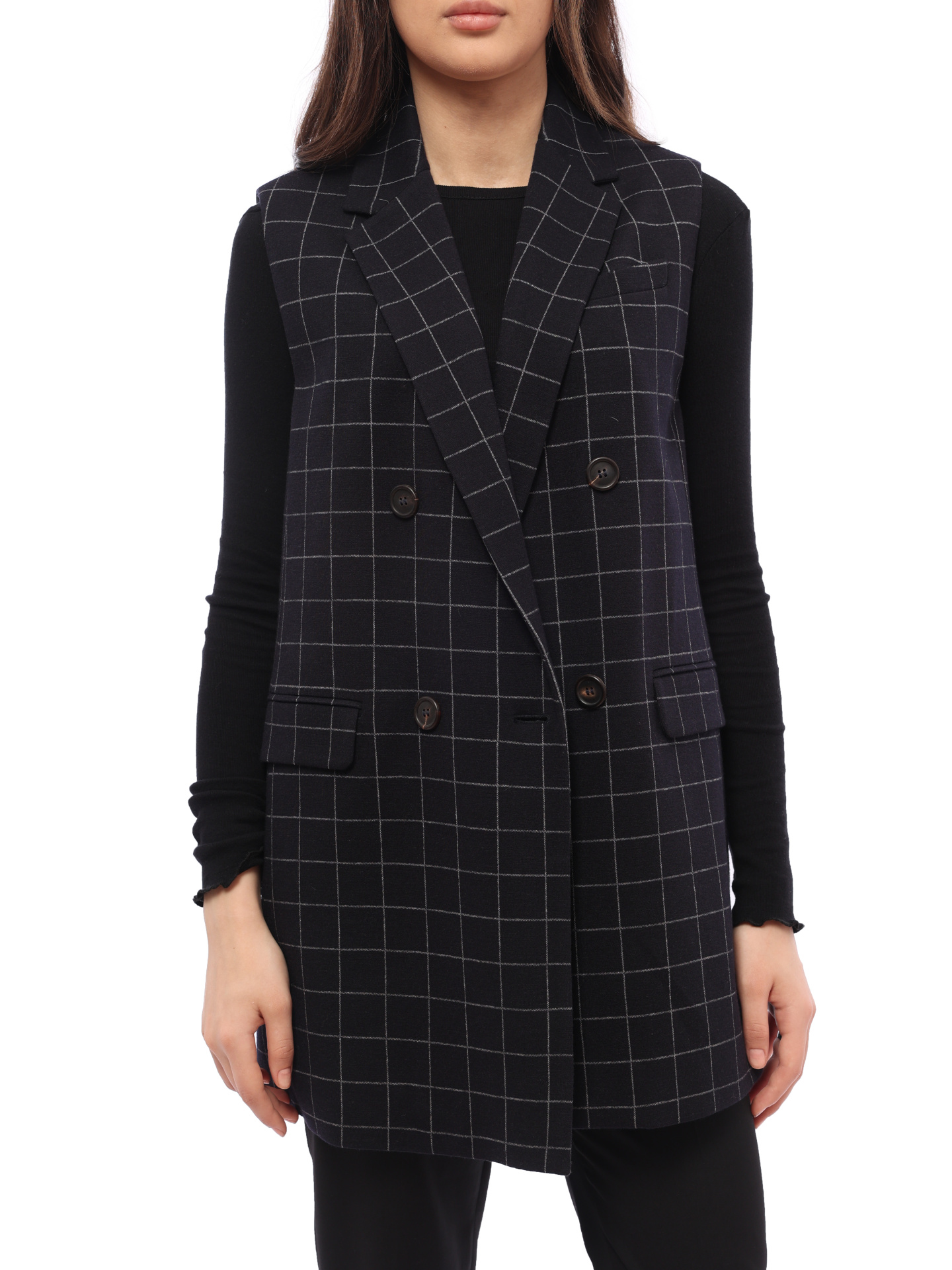 Жилет Brunello Cucinelli MA9423687 удлиненный женский — купить в интернет-магазине Verdistore