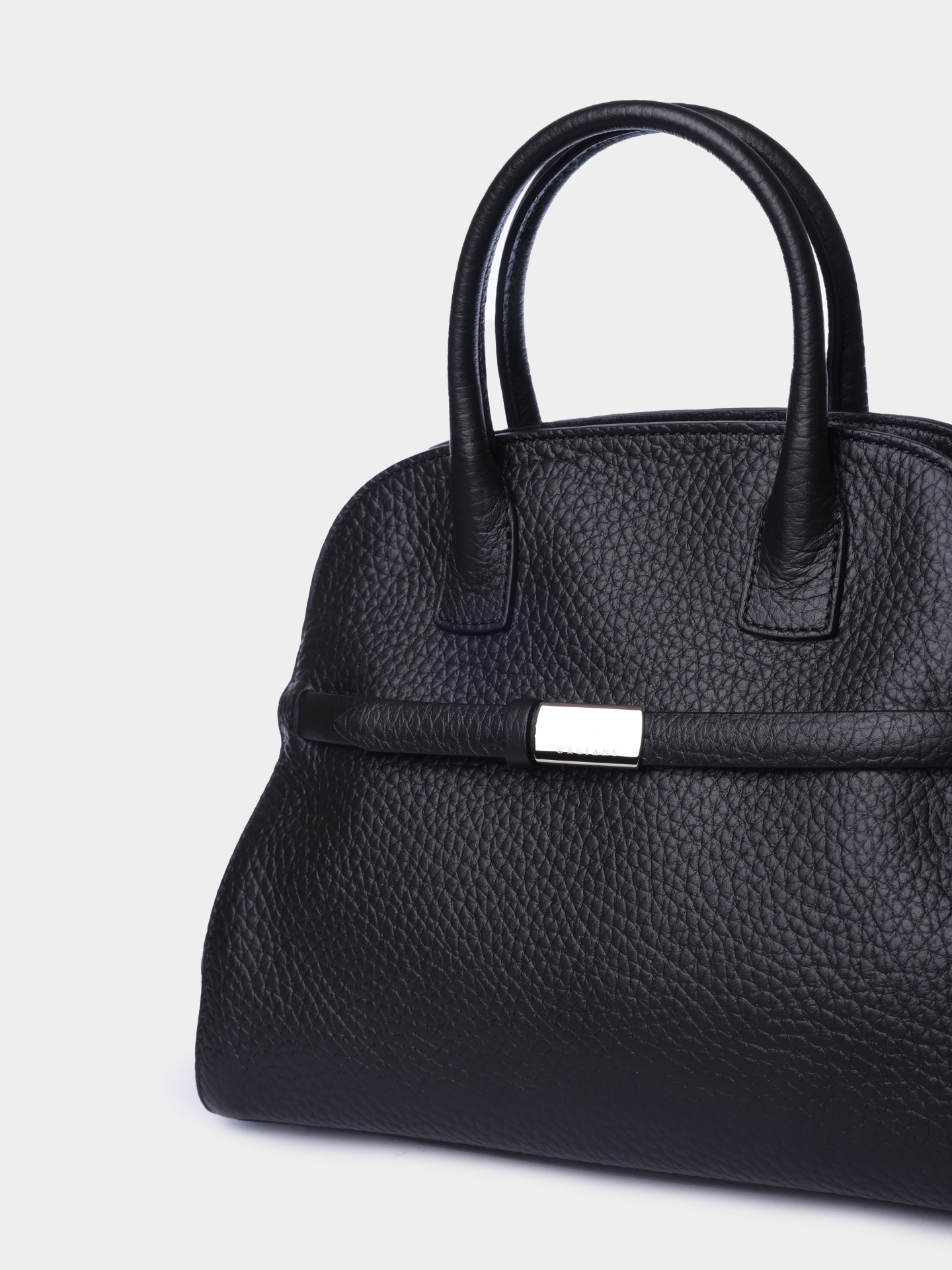 Сумка Orciani B02200 SOF NER черная женская с натуральной зернистой кожи — купить в интернет-магазине Verdistore