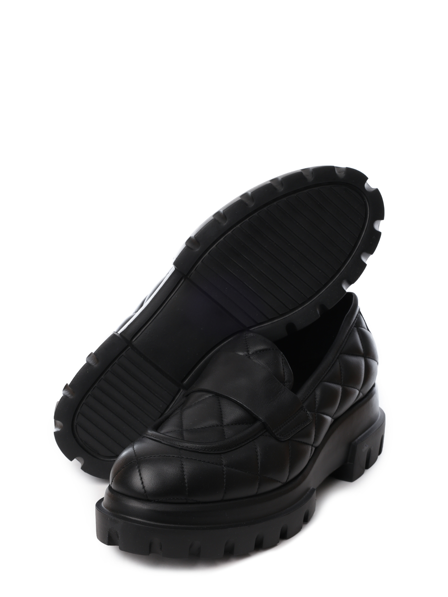 Лоферы AGL D756033PGKA076 1013 черные женские стеганые — купить в интернет-магазине Verdistore