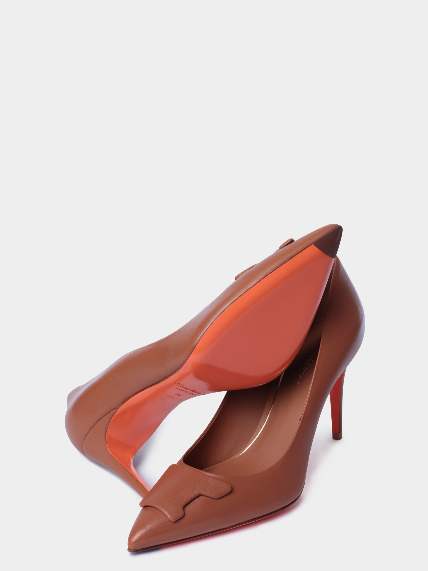 Туфли Santoni WDIG71207HI2TSZAC41 кожаные женские — купить в интернет-магазине Verdistore