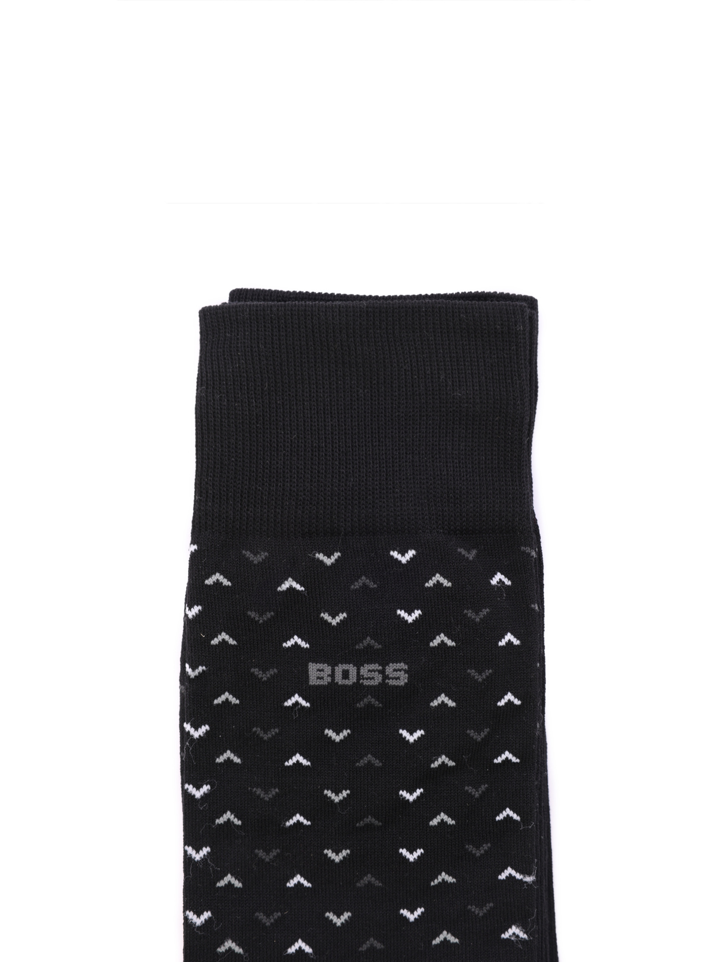 Носки Boss 50491160 001 черные мужские с принтом — купить в интернет-магазине Verdistore