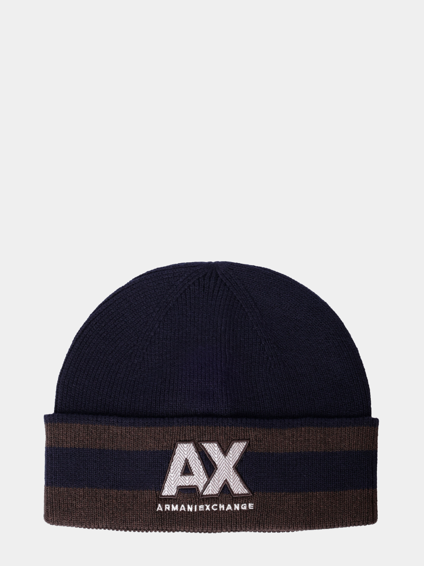 Шапка Armani Exchange XM001544 AF13776 MB044 темно-синяя мужская — купить в интернет-магазине Verdistore