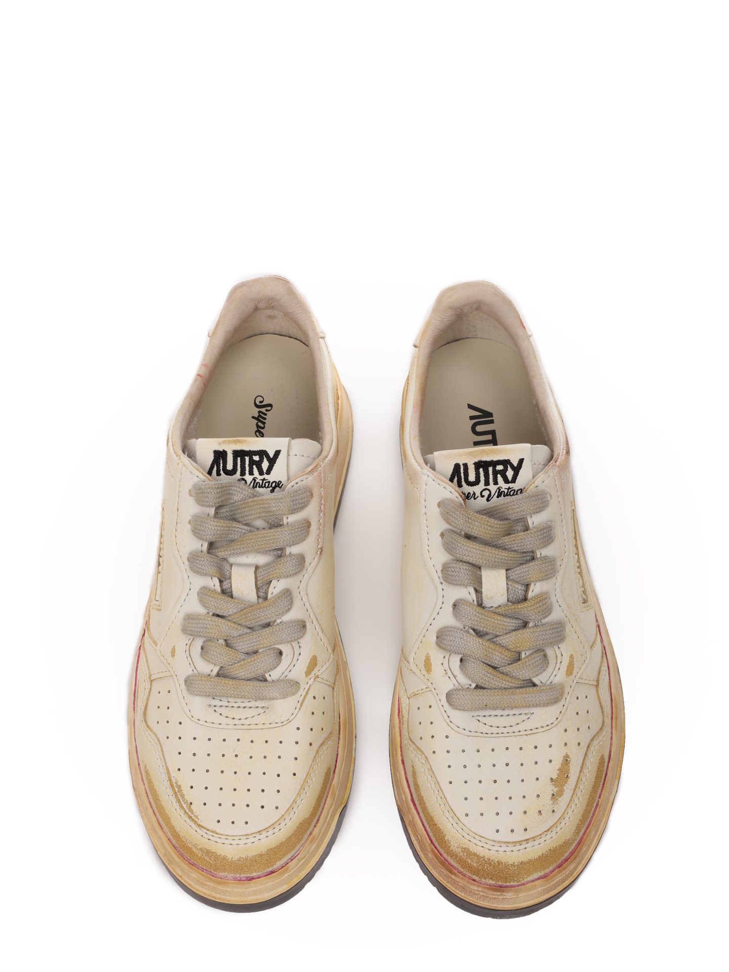 Кеды Autry AVLW-BE01 бежевые женские с потертостями — купить в интернет-магазине Verdistore
