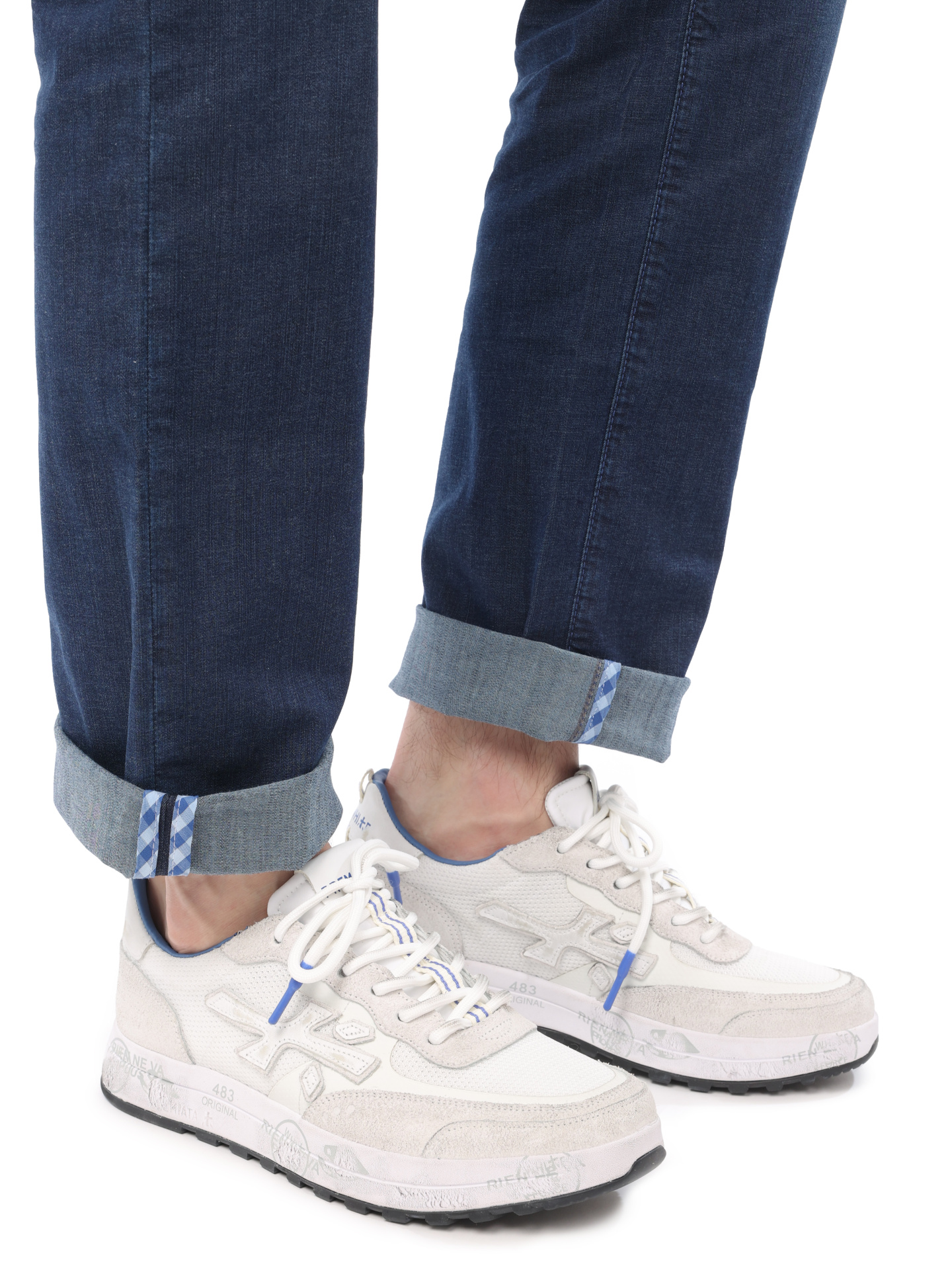 Кроссовки высокие на шнурках с логотипом на подошве — купить в интернет-магазине Verdistore