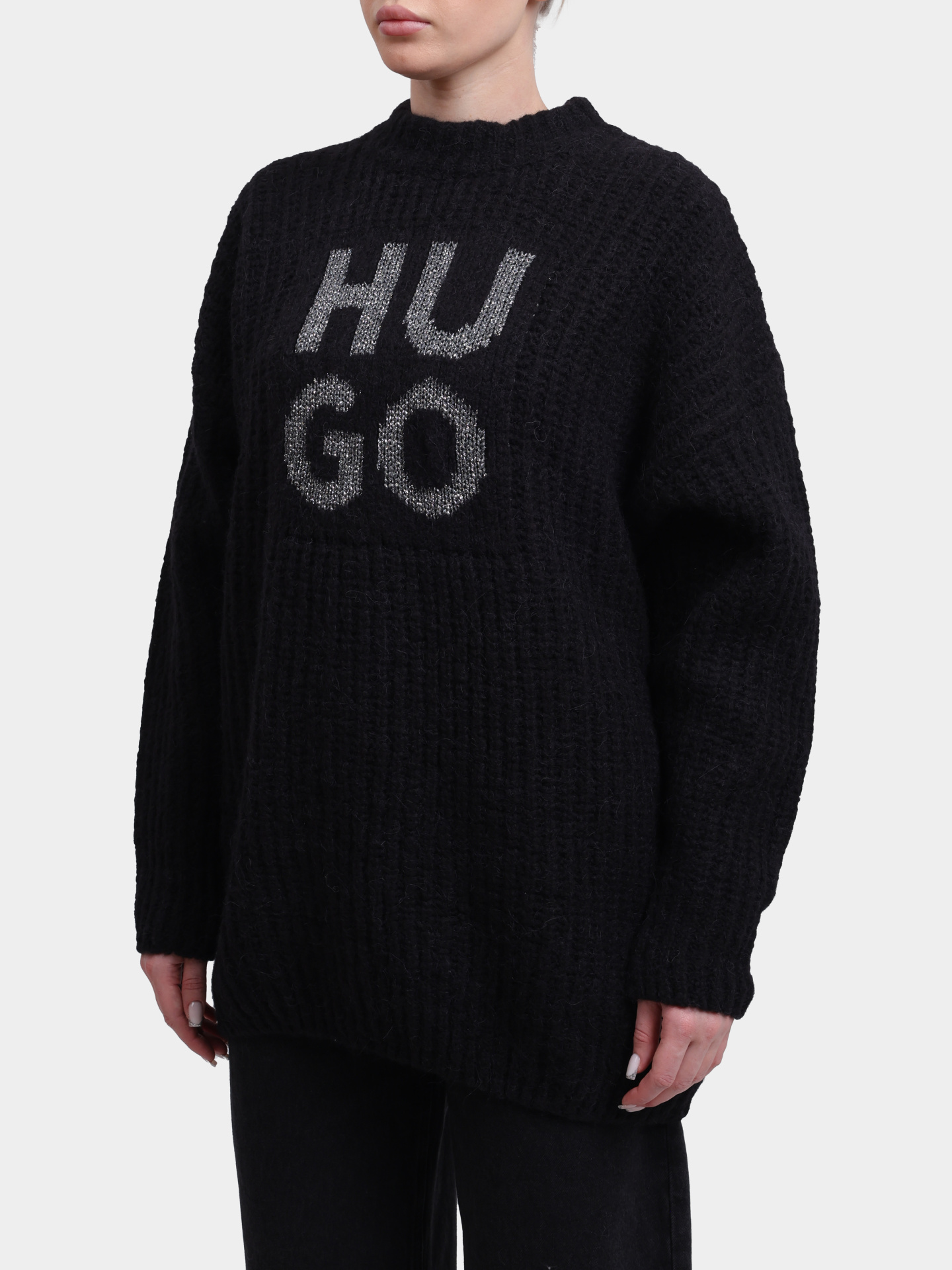 Свитер Sloguis 10274080 01 50548245 001 черный женский — купить в интернет-магазине Verdistore