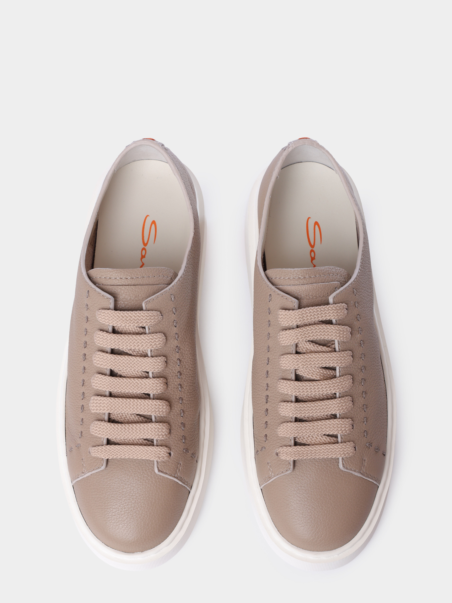 Кеды Santoni WBCG61355BARTDYIE68 кожаные женские — купить в интернет-магазине Verdistore