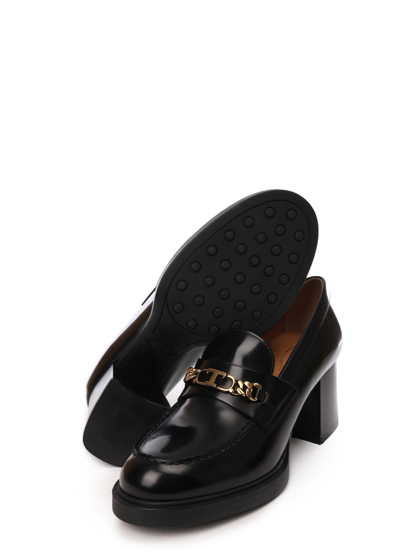 Туфли XXW99K0IB30AKT B999 черные на каблуке — купить в интернет-магазине Verdistore