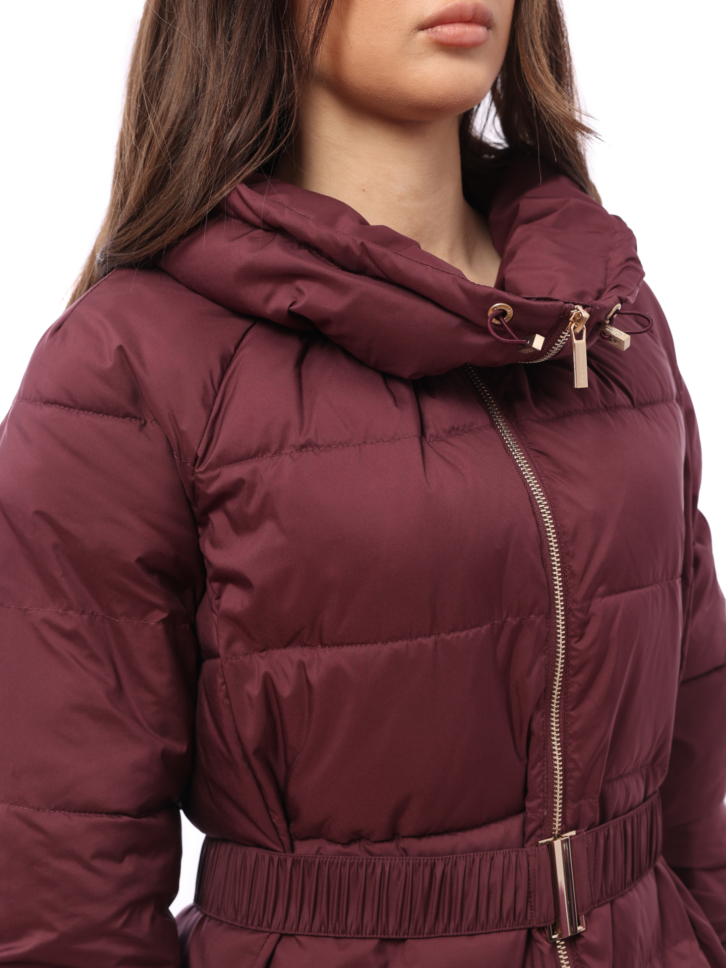 Пуховик Armani Exchange 6ZYL01 1715 удлиненный женский с поясом — купить в интернет-магазине Verdistore
