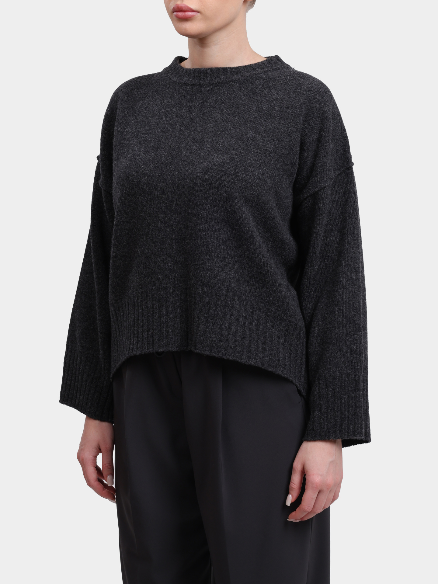 Свитер Marella AMELIA 004 серый женский укороченный — купить в интернет-магазине Verdistore