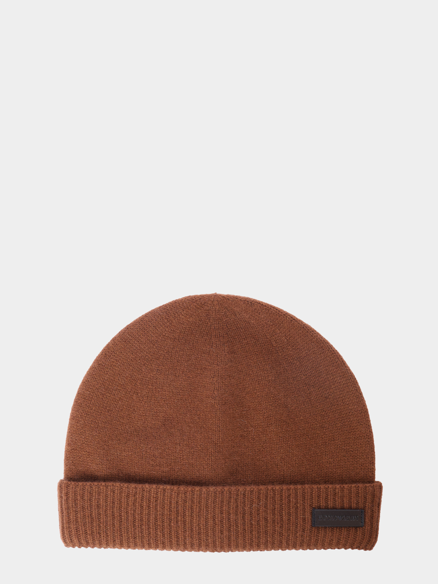 Шапка Emporio Armani EM002697 AF18244 U6302 светло-коричневая мужская — купить в интернет-магазине Verdistore