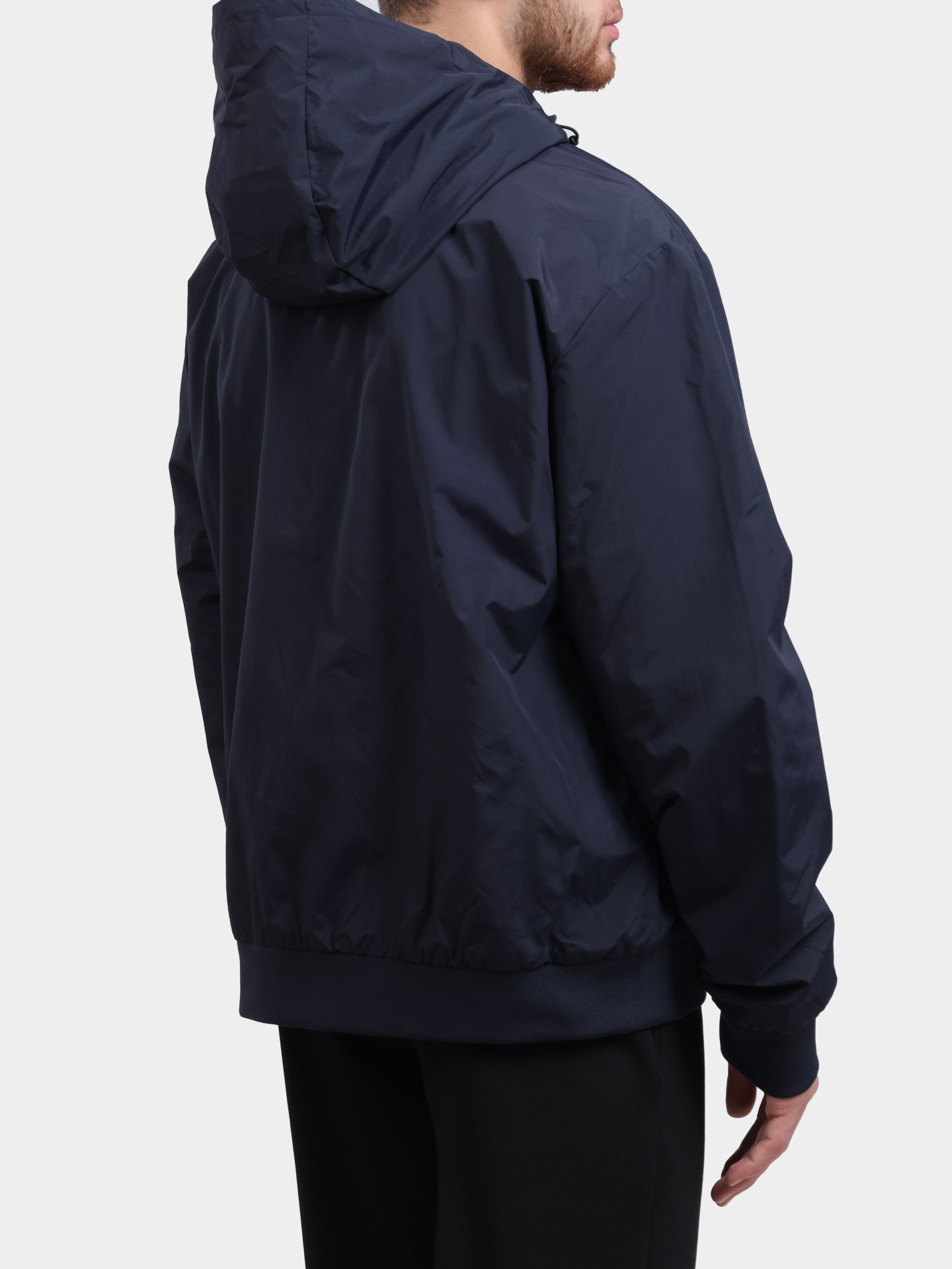 Ветровка EA7 8NPB21 PNFZZ синяя мужская с капюшоном — купить в интернет-магазине Verdistore