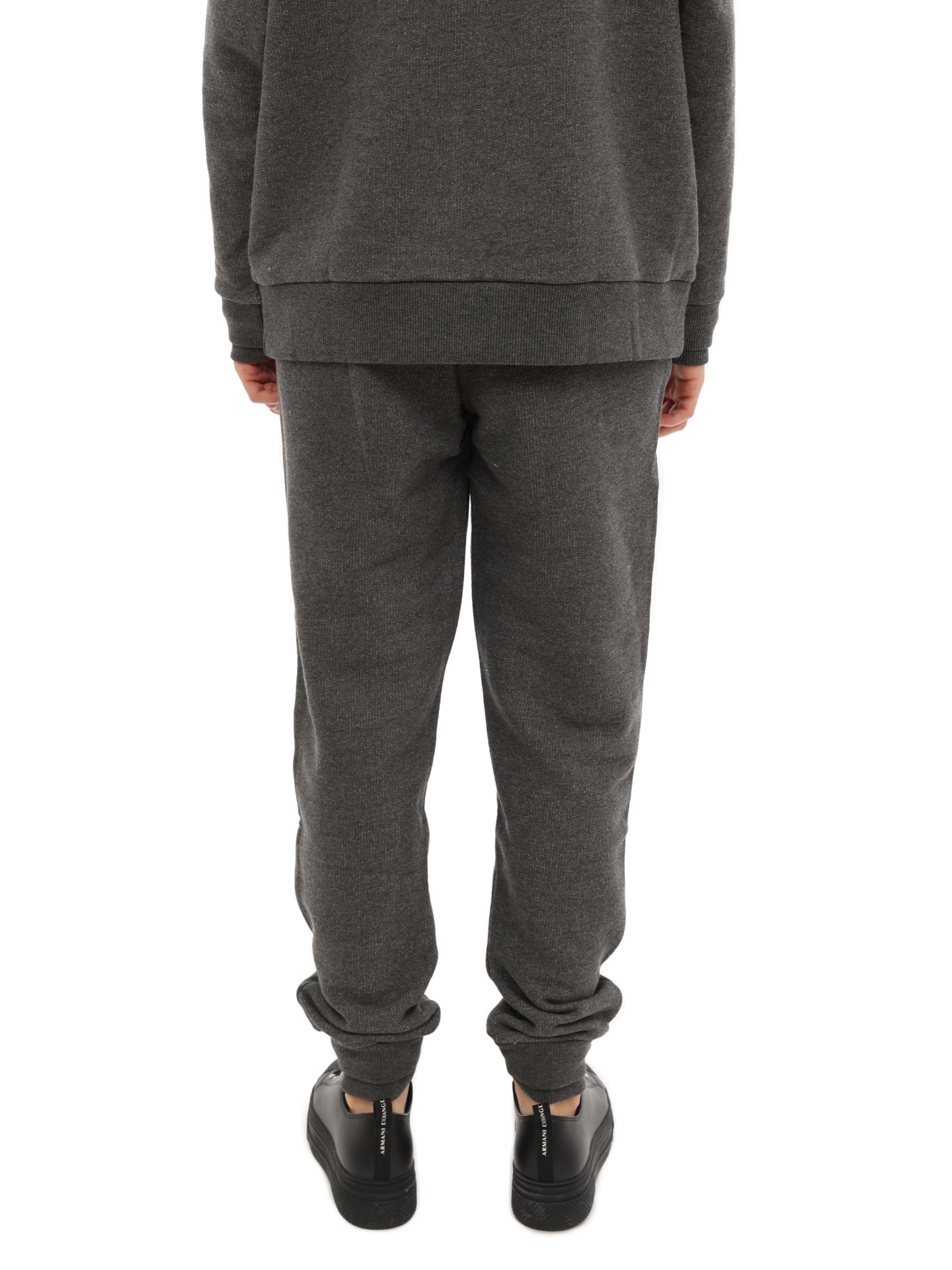 Брюки спортивные Armani Exchange 6LYP77 YJBUZ 3998 серые женские с логотипом — купить в интернет-магазине Verdistore