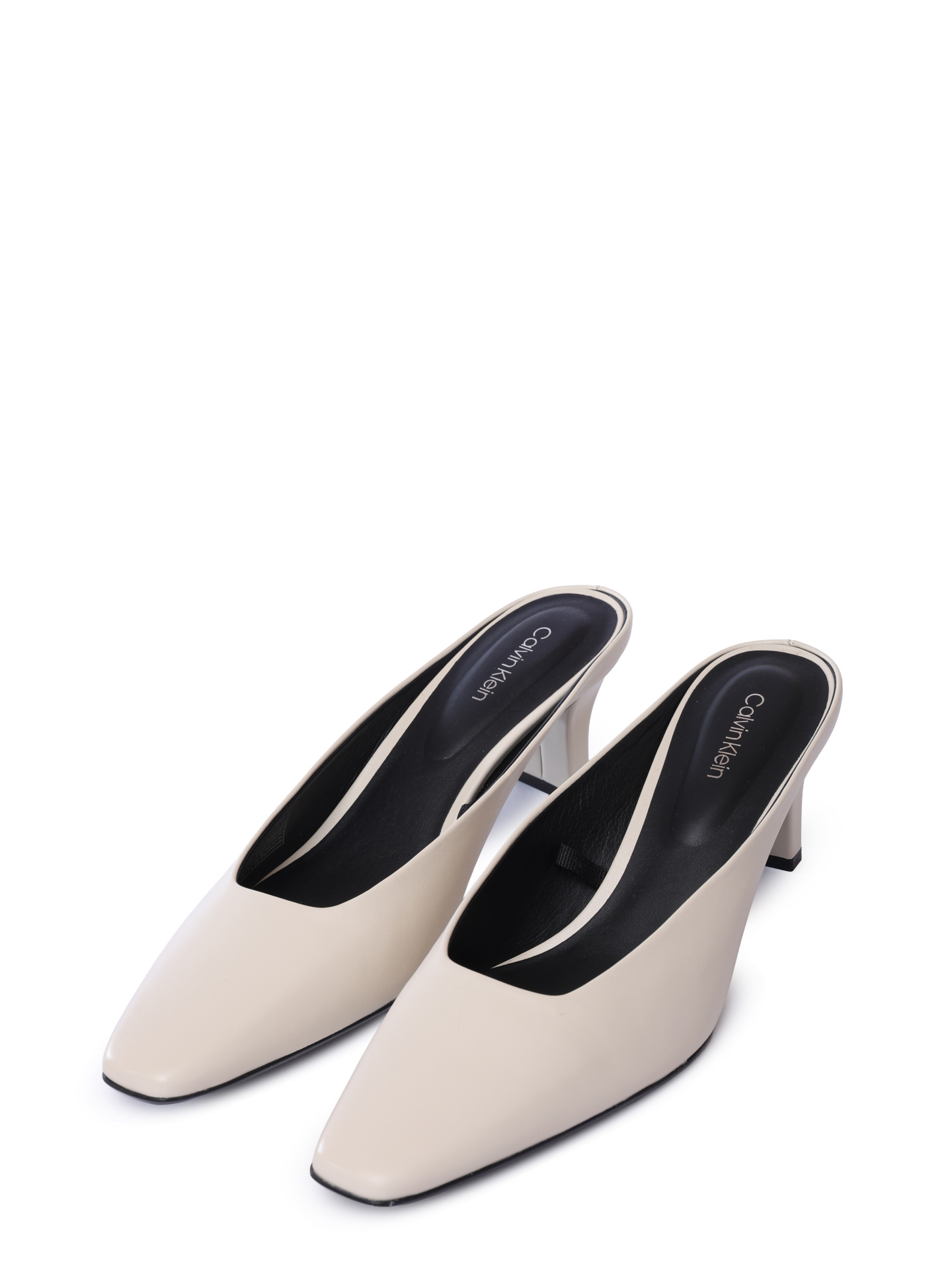 Мюли Calvin Klein HW0HW02332 кожаные женские — купить в интернет-магазине Verdistore