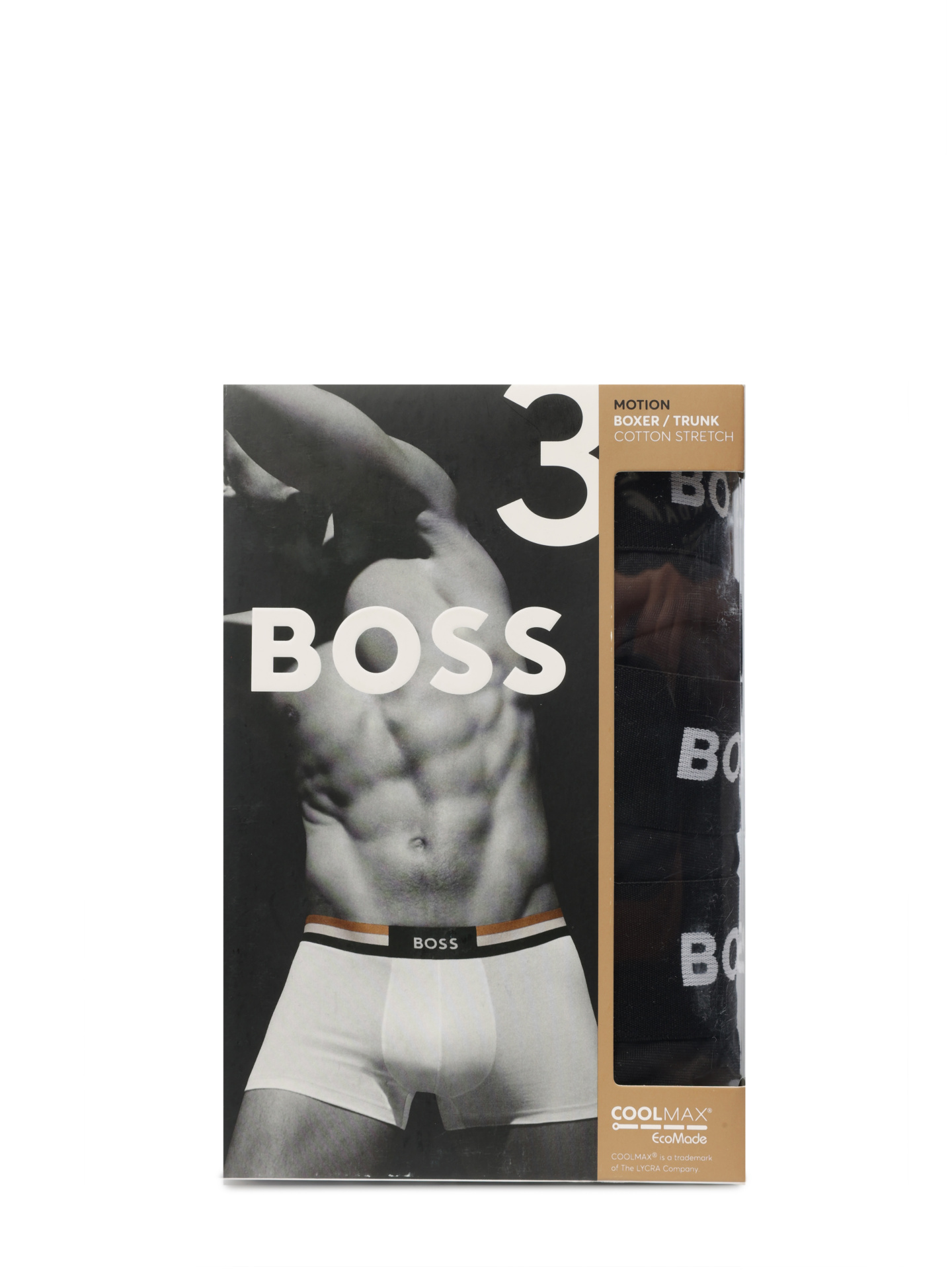 Трусы комплект Boss 50516542 001 черные мужские с логотипом — купить в интернет-магазине Verdistore