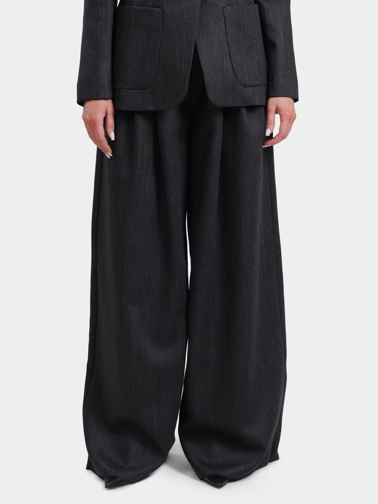 Брюки Marella ULTRA 004 женские серые свободного кроя — купить в интернет-магазине Verdistore