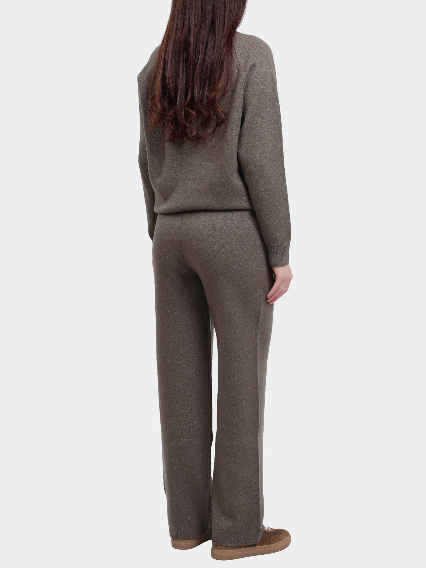 Брюки Peserico S94108F07Y 09160 39 шерстяные женские с люрексом — купить в интернет-магазине Verdistore