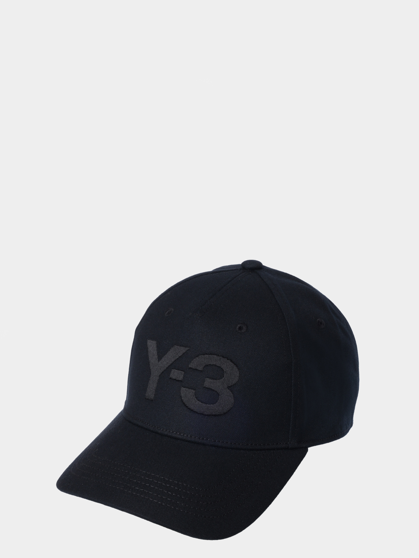Бейсболка Y3 JP1143 BLACK черная мужская с крупным вышитым логотипом — купить в интернет-магазине Verdistore