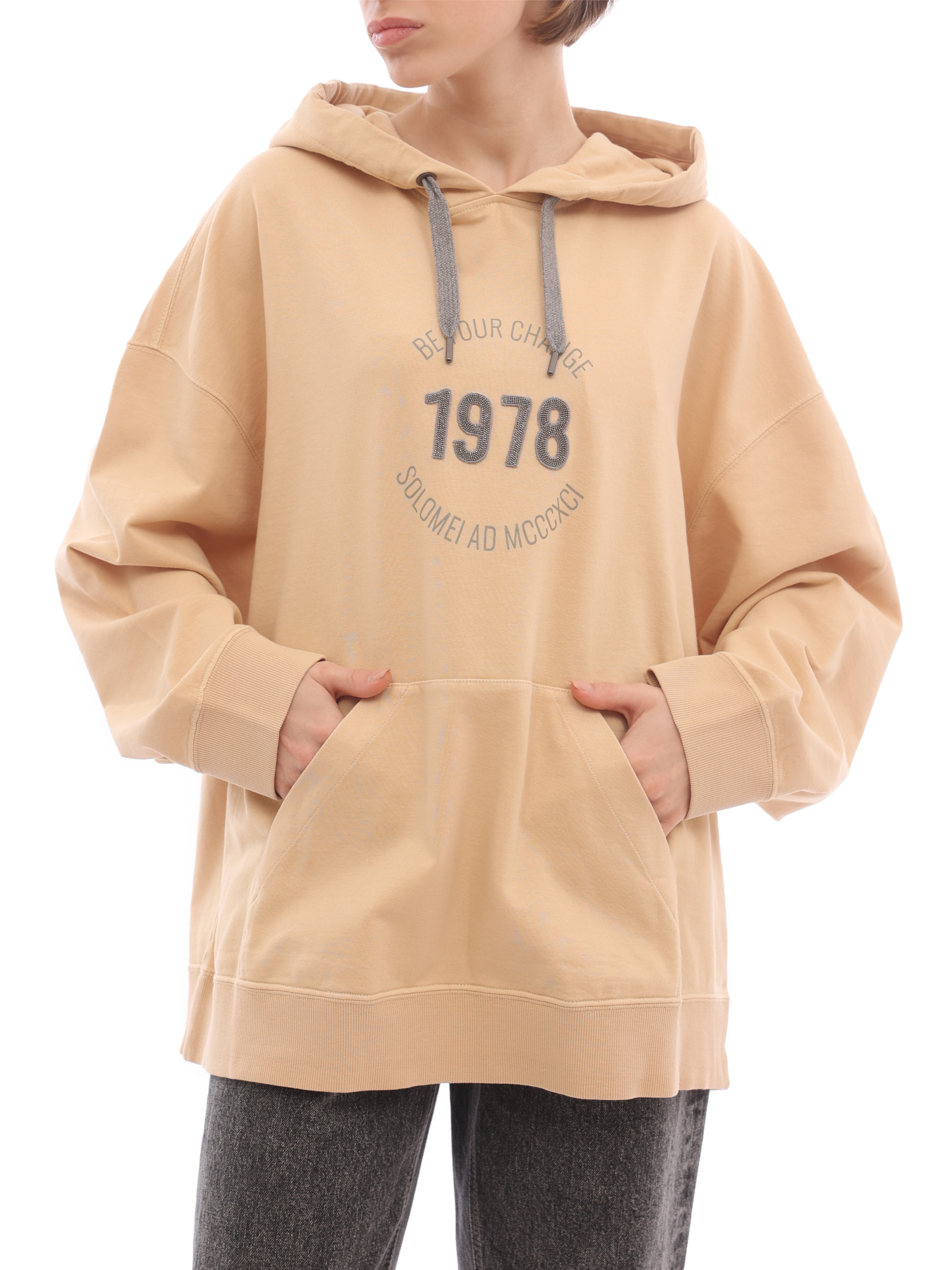 Толстовка Brunello Cucinelli MD869DD809 C8237 желтая женская — купить в интернет-магазине Verdistore