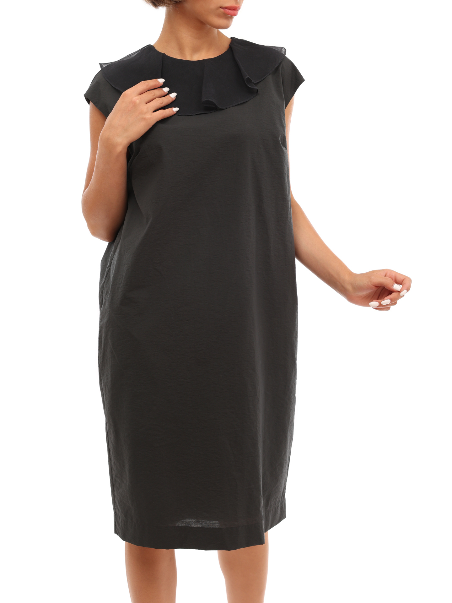 Платье Brunello Cucinelli M0F79AV371 темно-серое женское — купить в интернет-магазине Verdistore