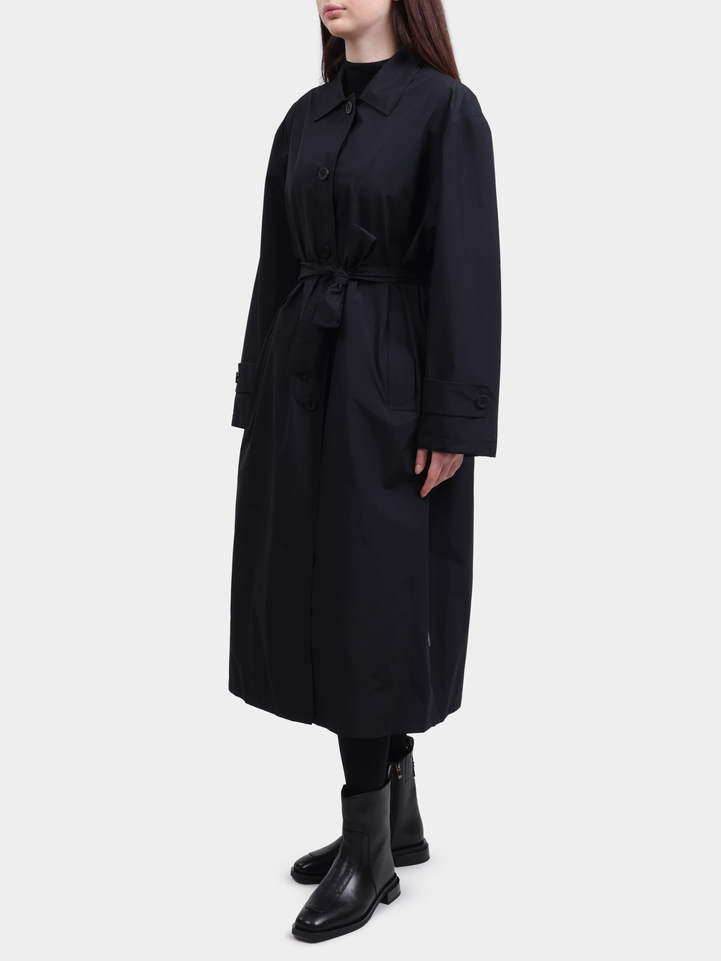 Тренч Herno IM000174D 11124 9300 черный женский — купить в интернет-магазине Verdistore