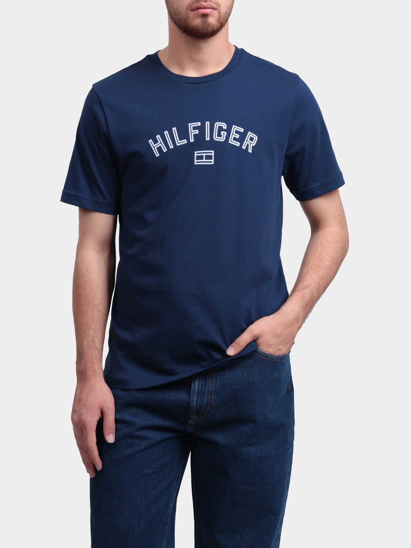 Футболка Tommy Hilfiger MW0MW39357 C7G хлопковая мужская — купить в интернет-магазине Verdistore