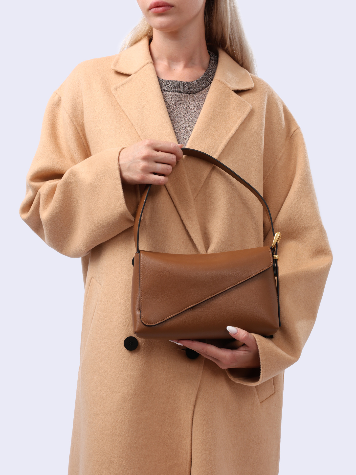 Сумка 24102000132 1732 из телячьей кожи коричневая — купить в интернет-магазине Verdistore