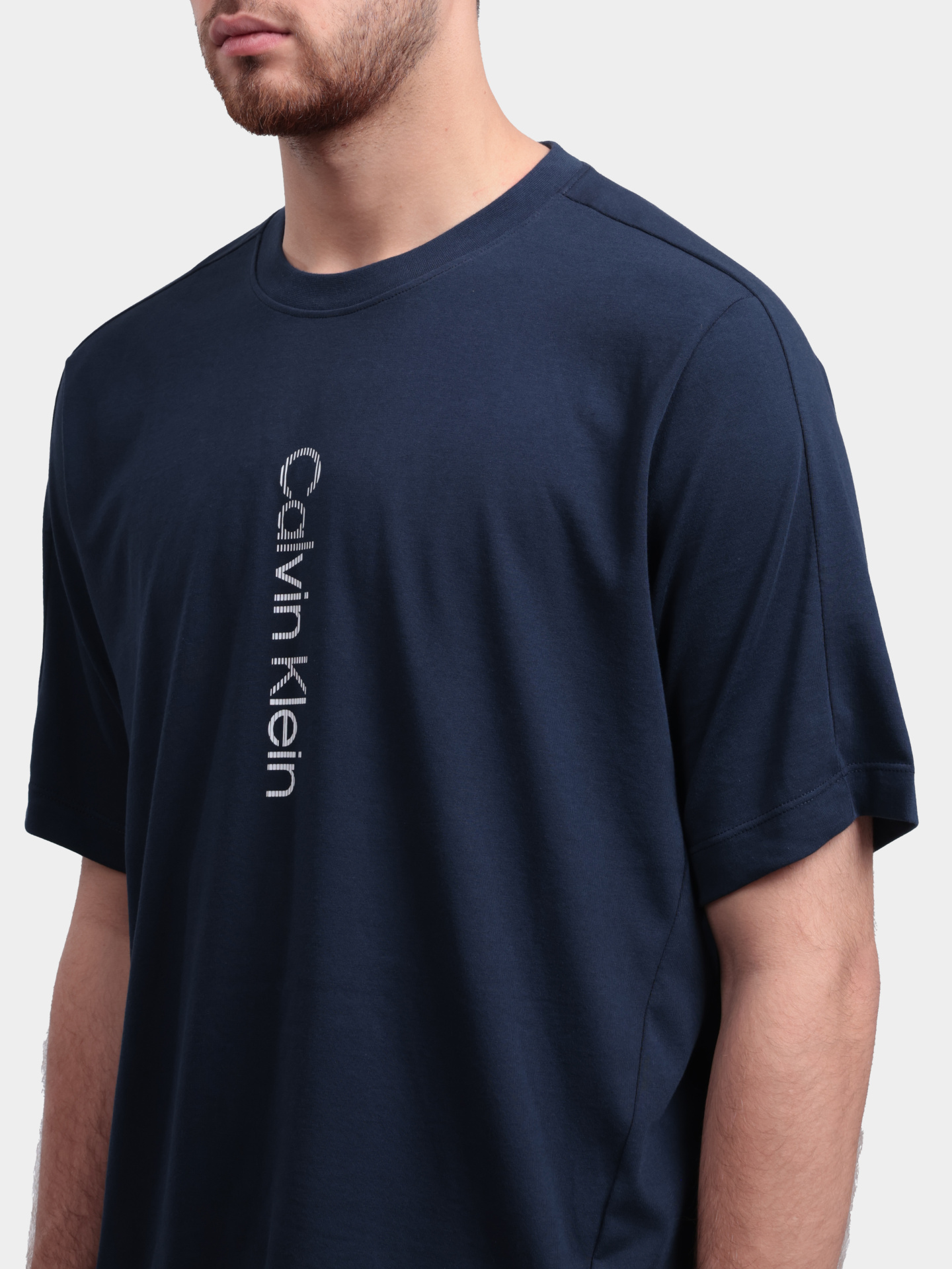 Футболка Calvin Klein LVGMS6K101 0PP темно-синяя мужская — купить в интернет-магазине Verdistore
