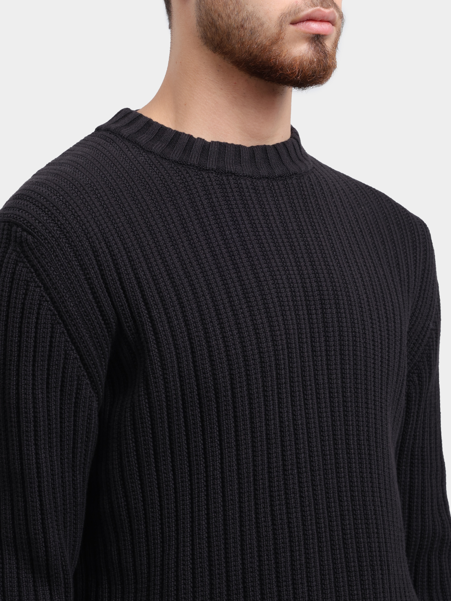 Свитер Sribben_1 10273630 01 50546863 001 черный мужской — купить в интернет-магазине Verdistore