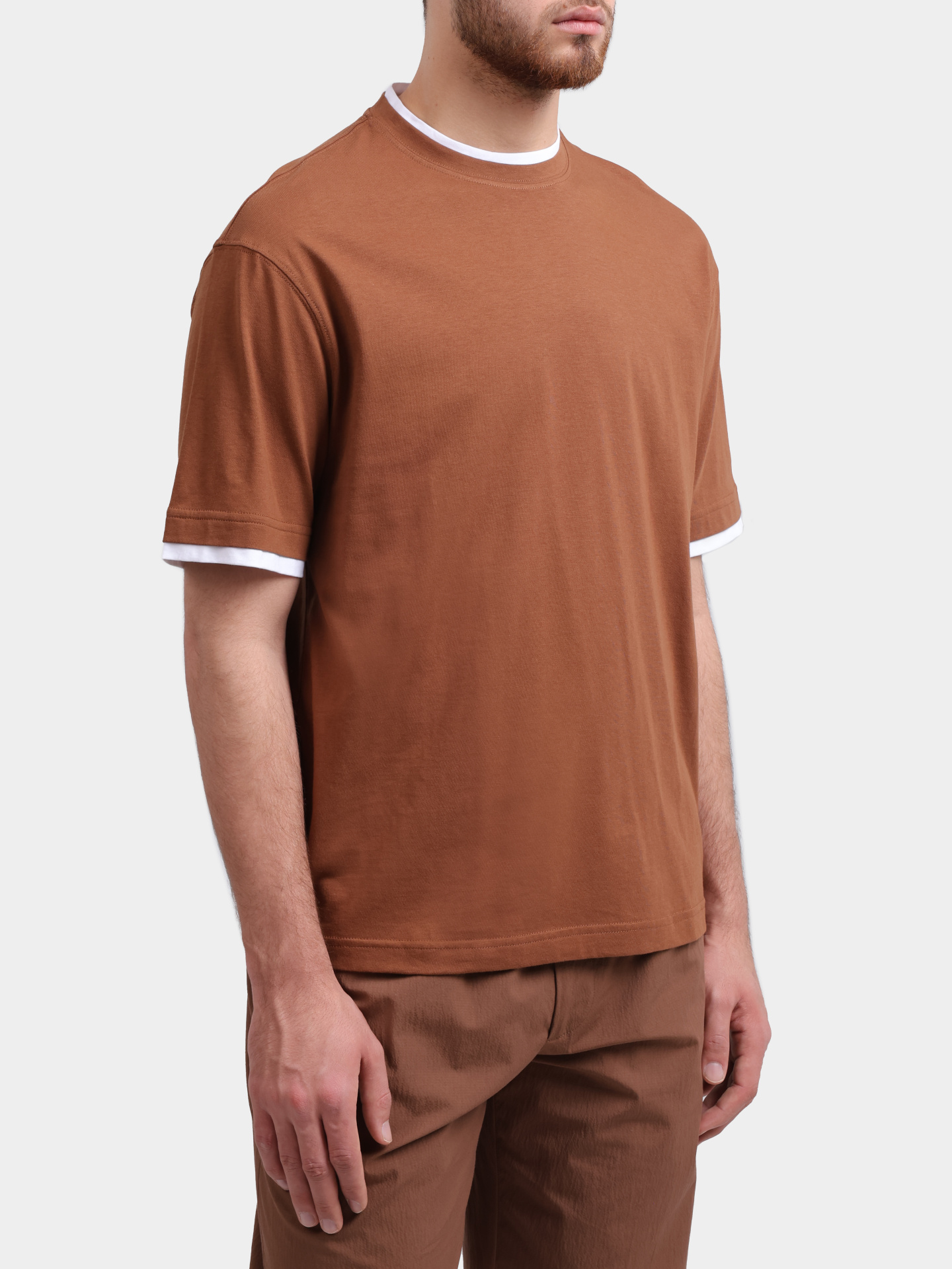 Футболка Lardini PA LTMC89 PA66053 с эффектом многослойности мужская — купить в интернет-магазине Verdistore