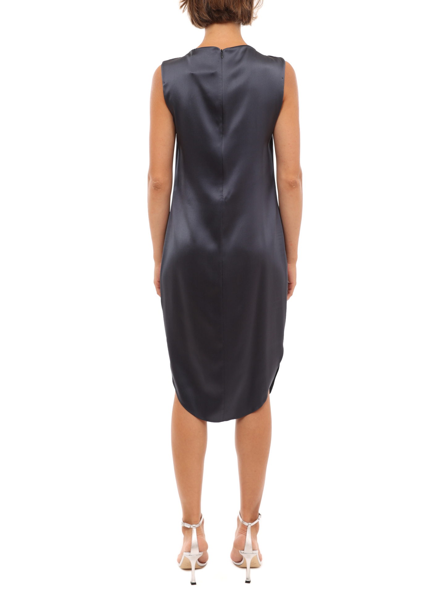 Платье Brunello Cucinelli MOL21A79E2 шелковое женское — купить в интернет-магазине Verdistore