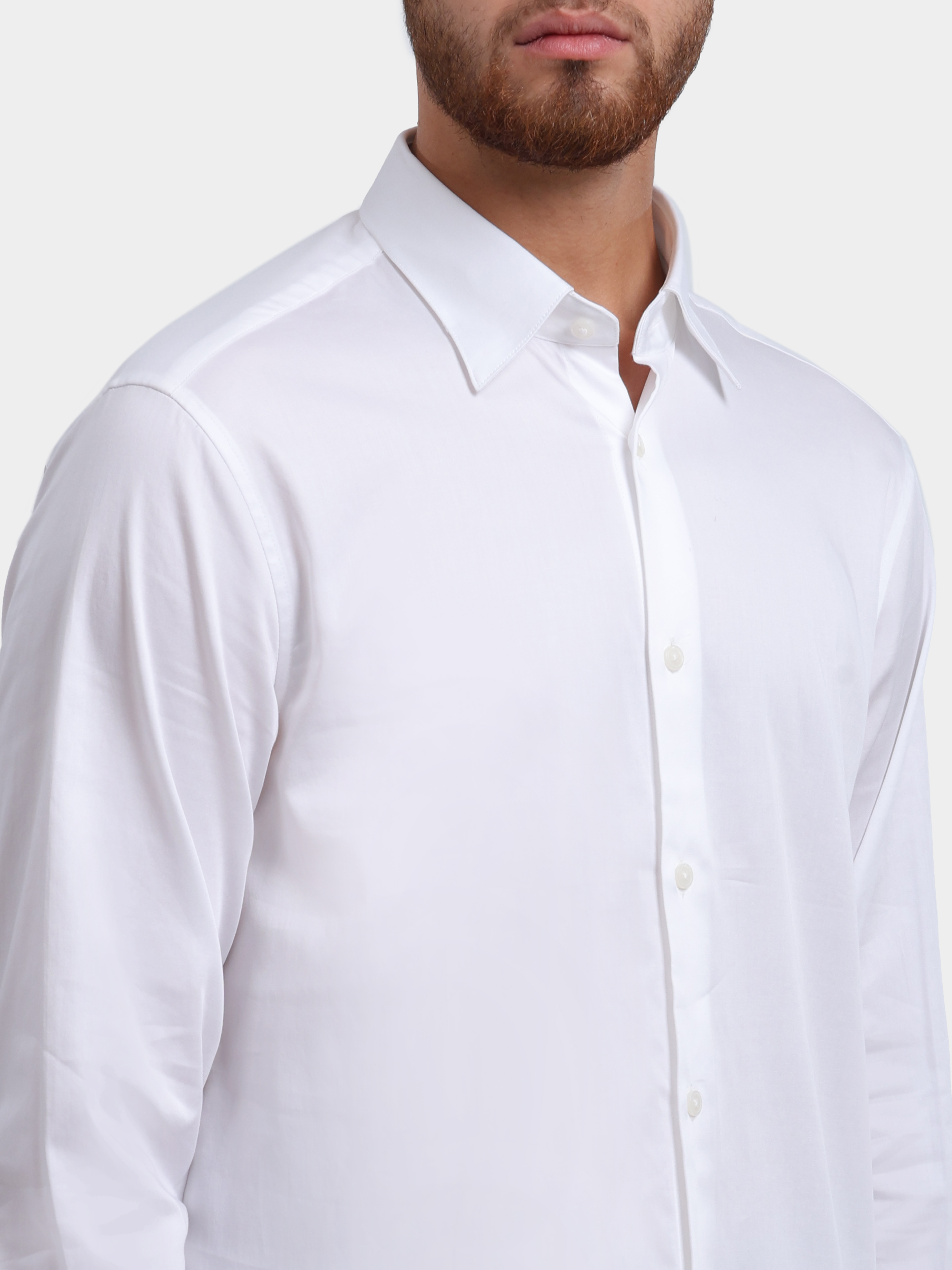 Рубашка Emporio Armani EM005123 AF23800 U0002 белая мужская свободного кроя — купить в интернет-магазине Verdistore