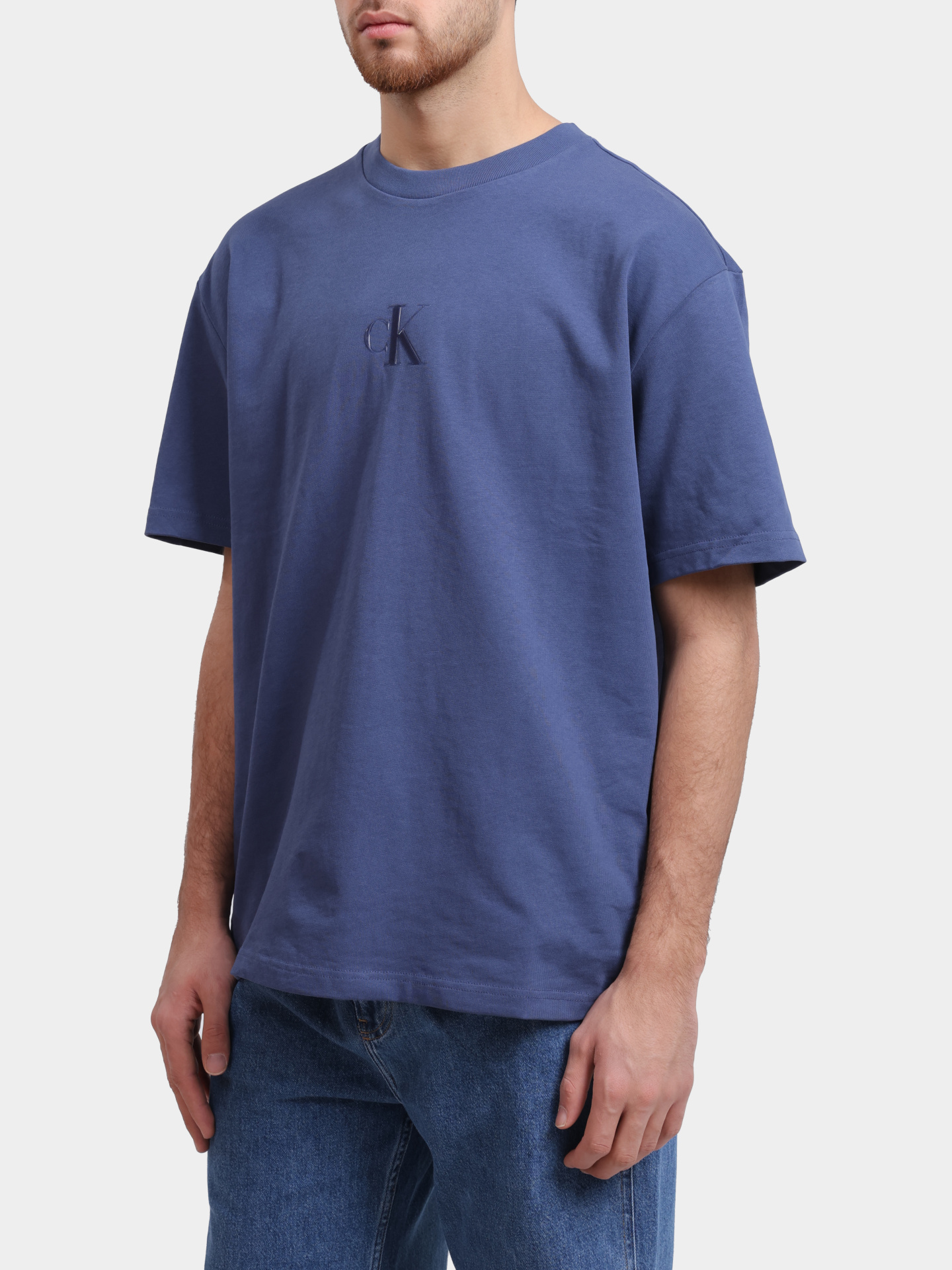 Футболка Calvin Klein Jeans LV04RAB812 RLY хлопковая мужская — купить в интернет-магазине Verdistore