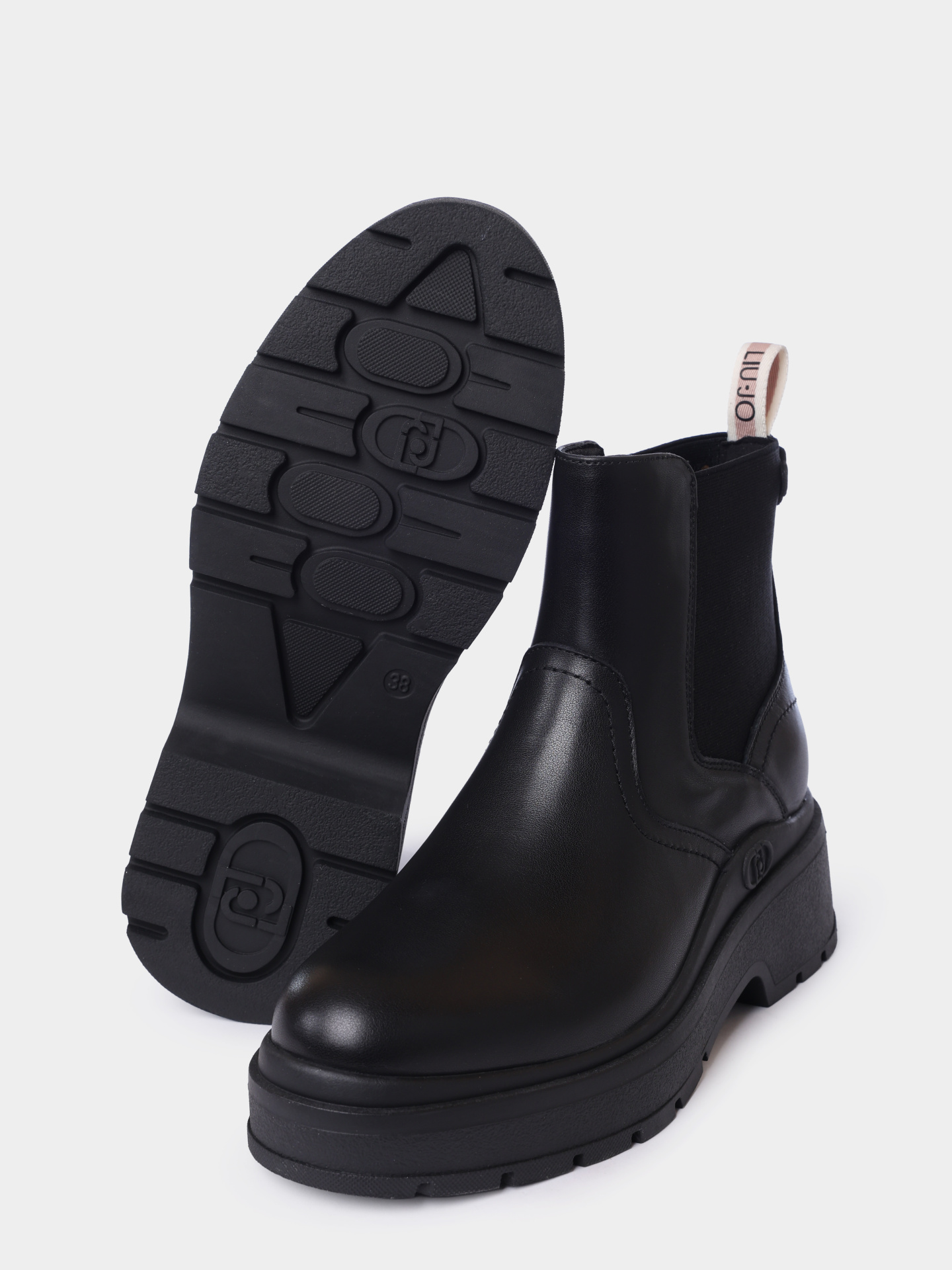 Ботинки Liu-Jo SF5093P010222222 черные женские из кожи — купить в интернет-магазине Verdistore