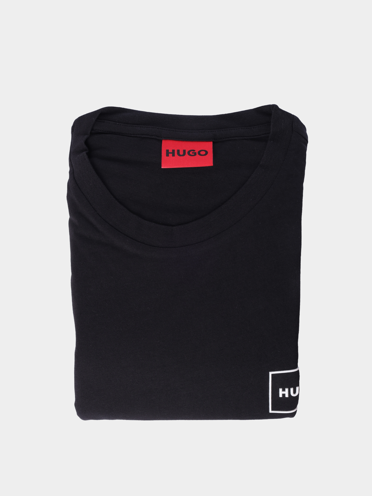 Футболка Hugo комплект 2 пары Dugopak 10266462 01 черная мужская — купить в интернет-магазине Verdistore