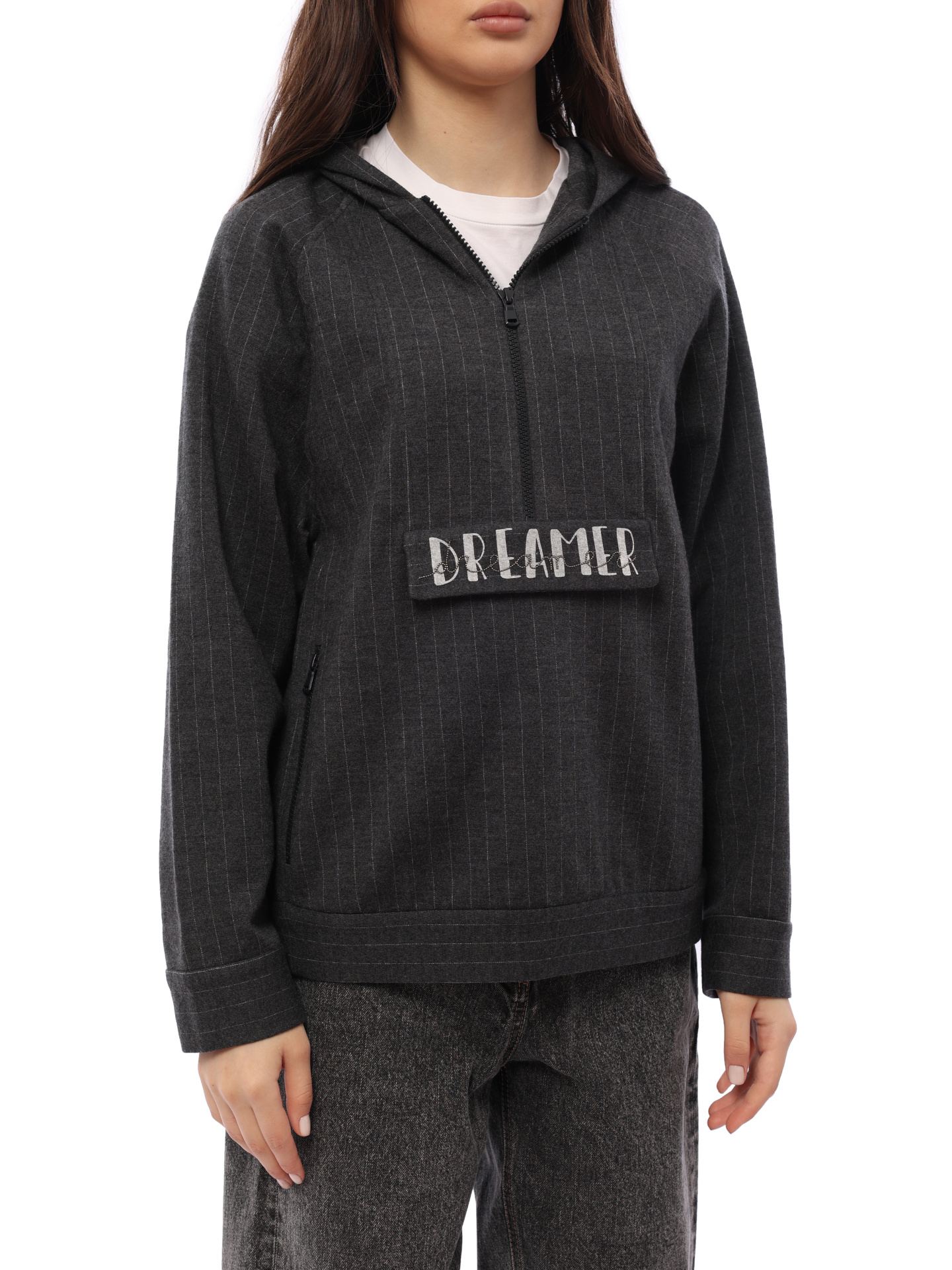 Толстовка Brunello Cucinelli MA179SR509 C002 полосатая женская — купить в интернет-магазине Verdistore