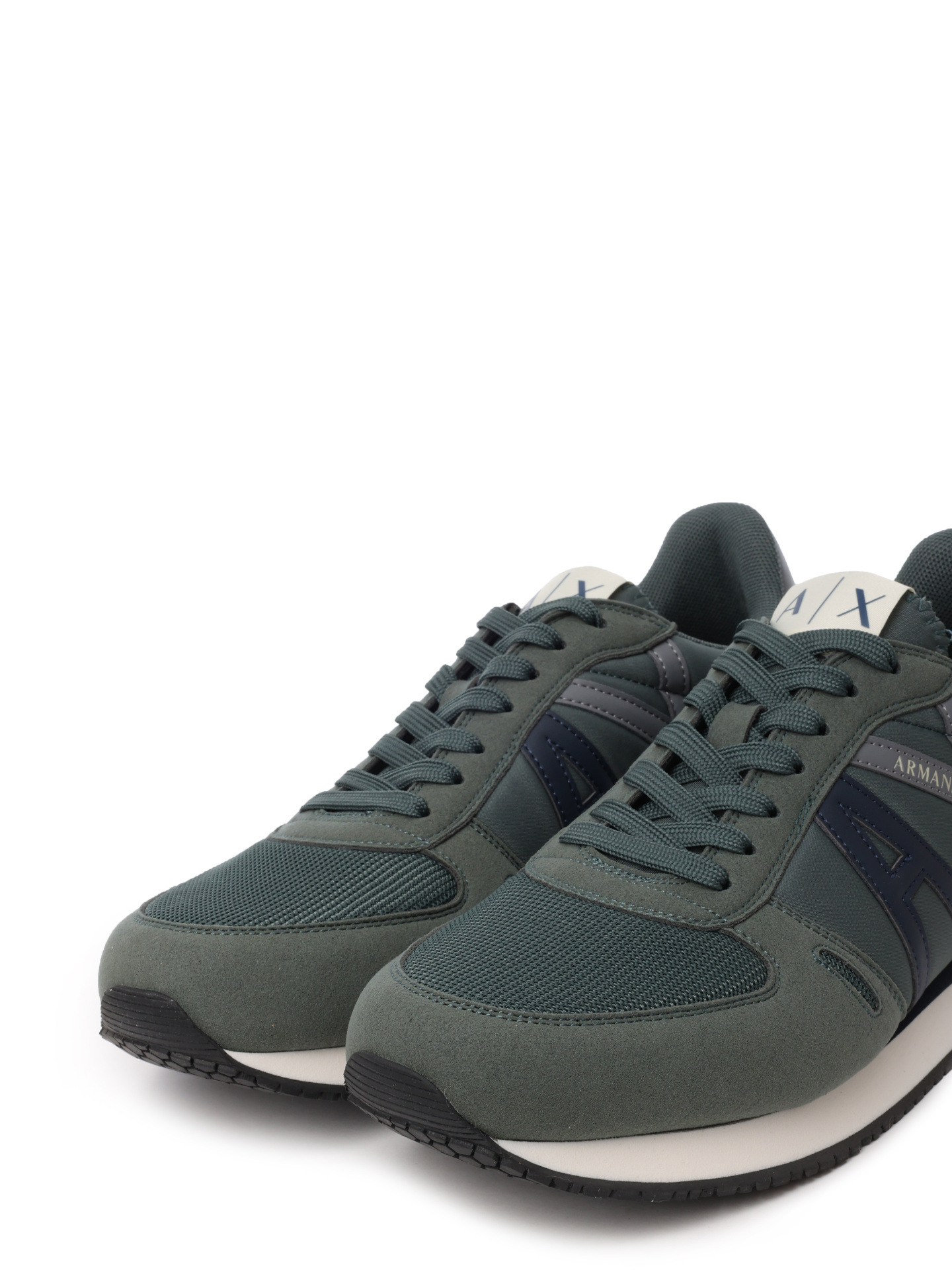 Кроссовки Armani Exchange XUX017 XCC68 T156 текстильные мужские с логотипом — купить в интернет-магазине Verdistore
