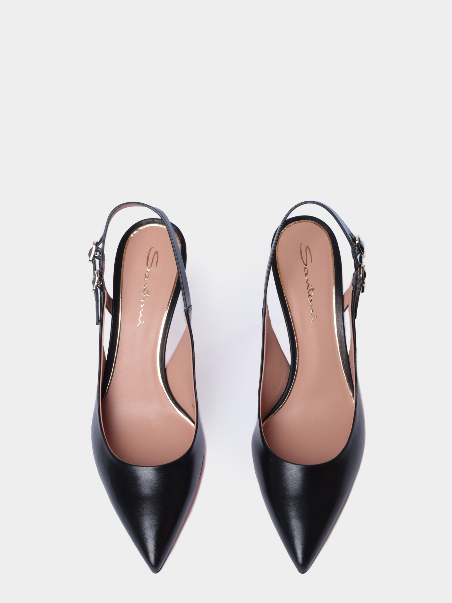 Туфли Santoni WDIG71269HI2NSZAN01 кожаные женские — купить в интернет-магазине Verdistore