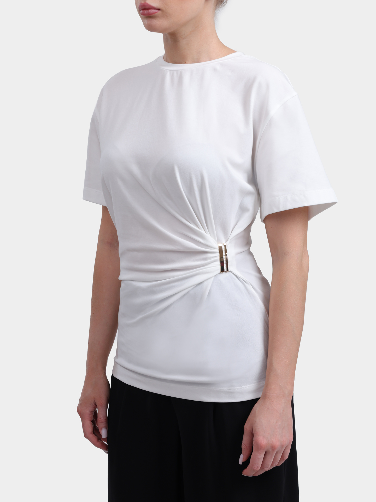 Футболка Pinko 106455 A35D Z05 с золотистой деталью женская — купить в интернет-магазине Verdistore