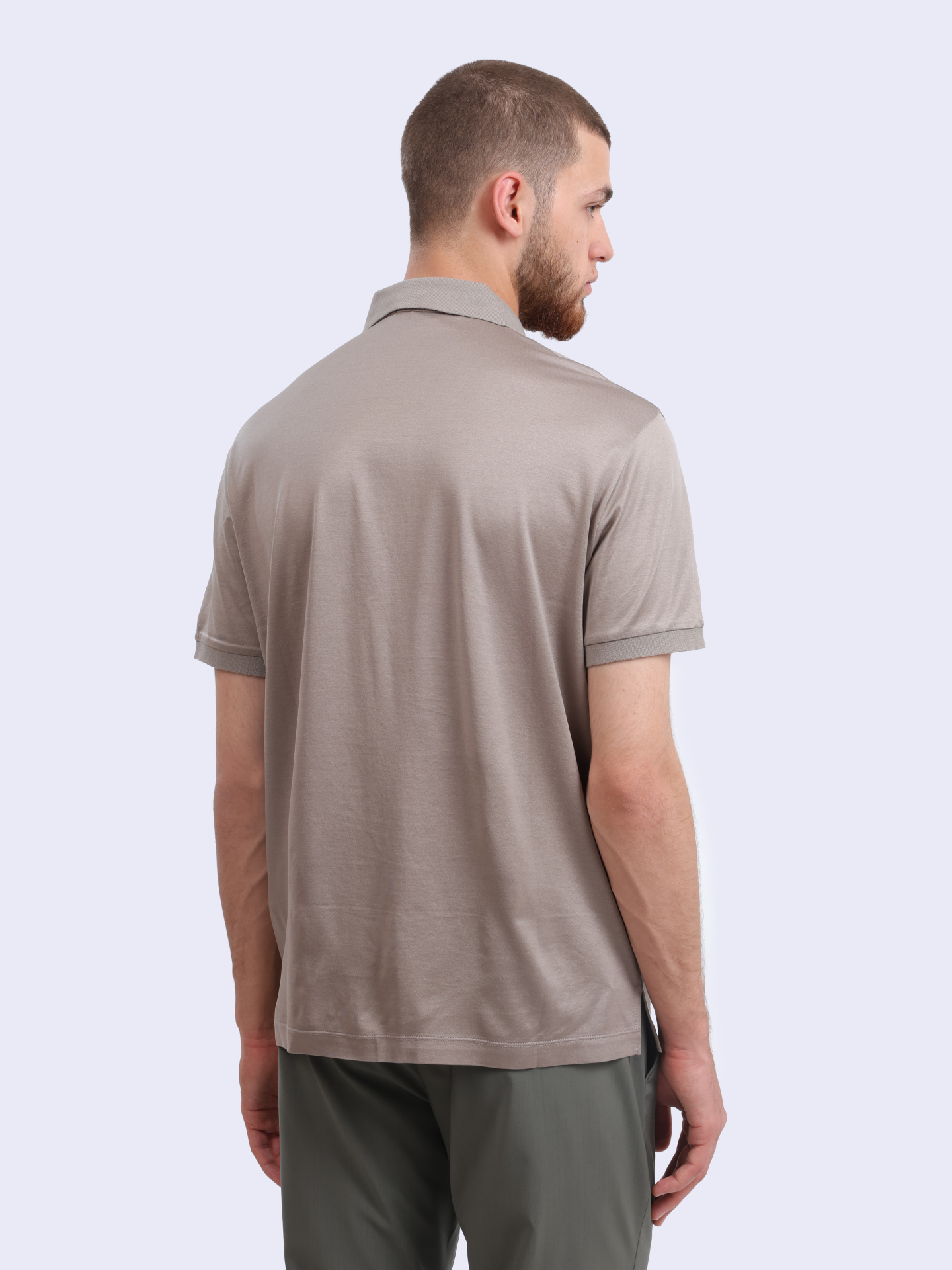Поло Emporio Armani 8N1FB6 1JUVZ 0643 бежевое мужское — купить в интернет-магазине Verdistore
