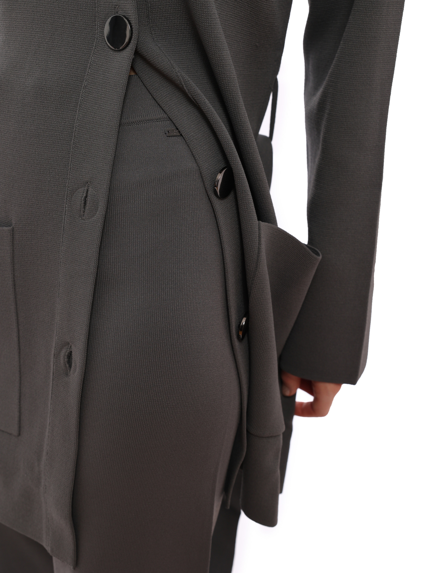 картинка Брюки Armani Exchange 3RYP1F YMH6Z 1894 серые женские из трикотажа от магазина Verdistore