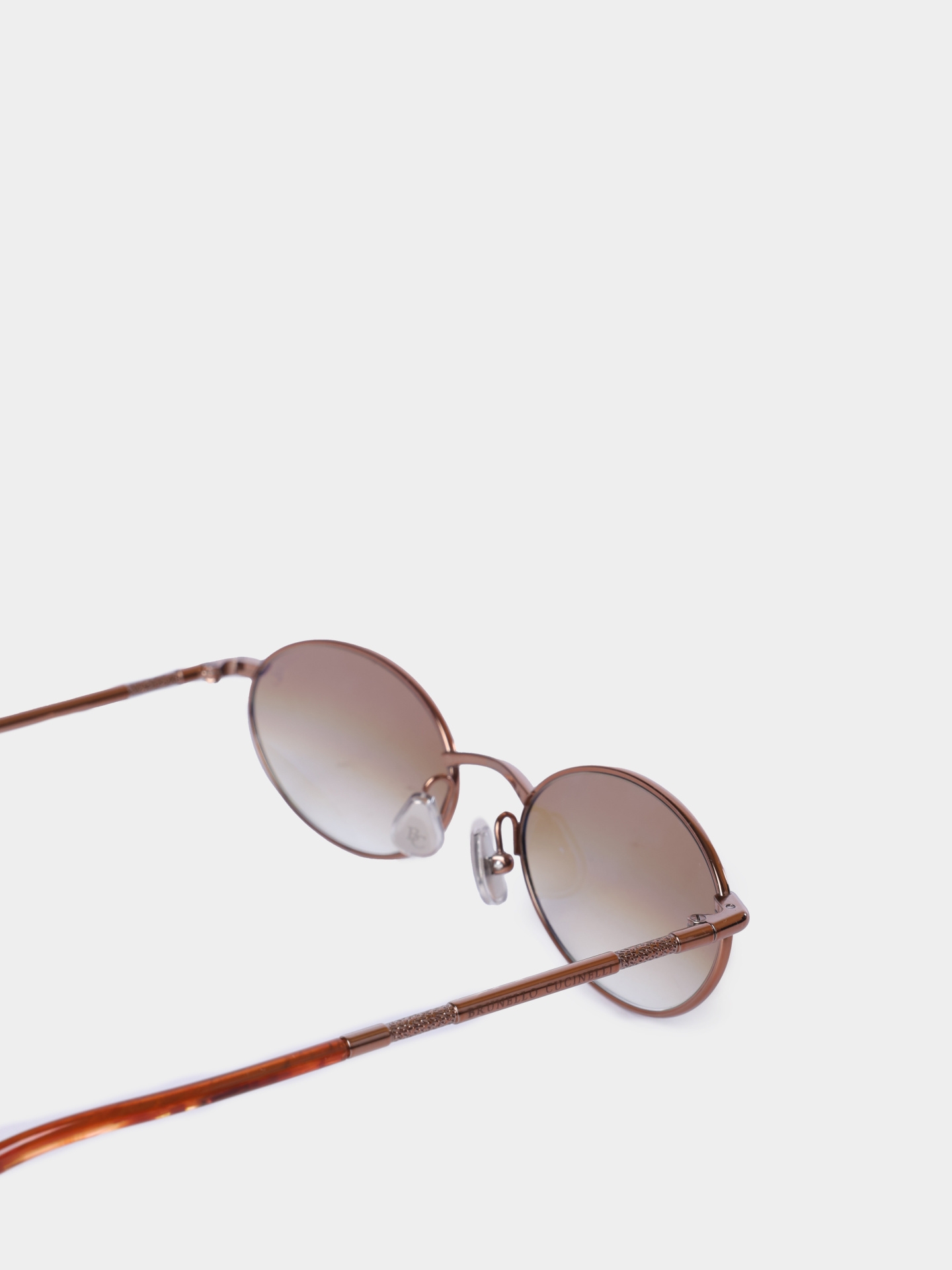 Очки Brunello Cucinelli MOCTRAMS02 CKU77 коричневые женские титановые — купить в интернет-магазине Verdistore