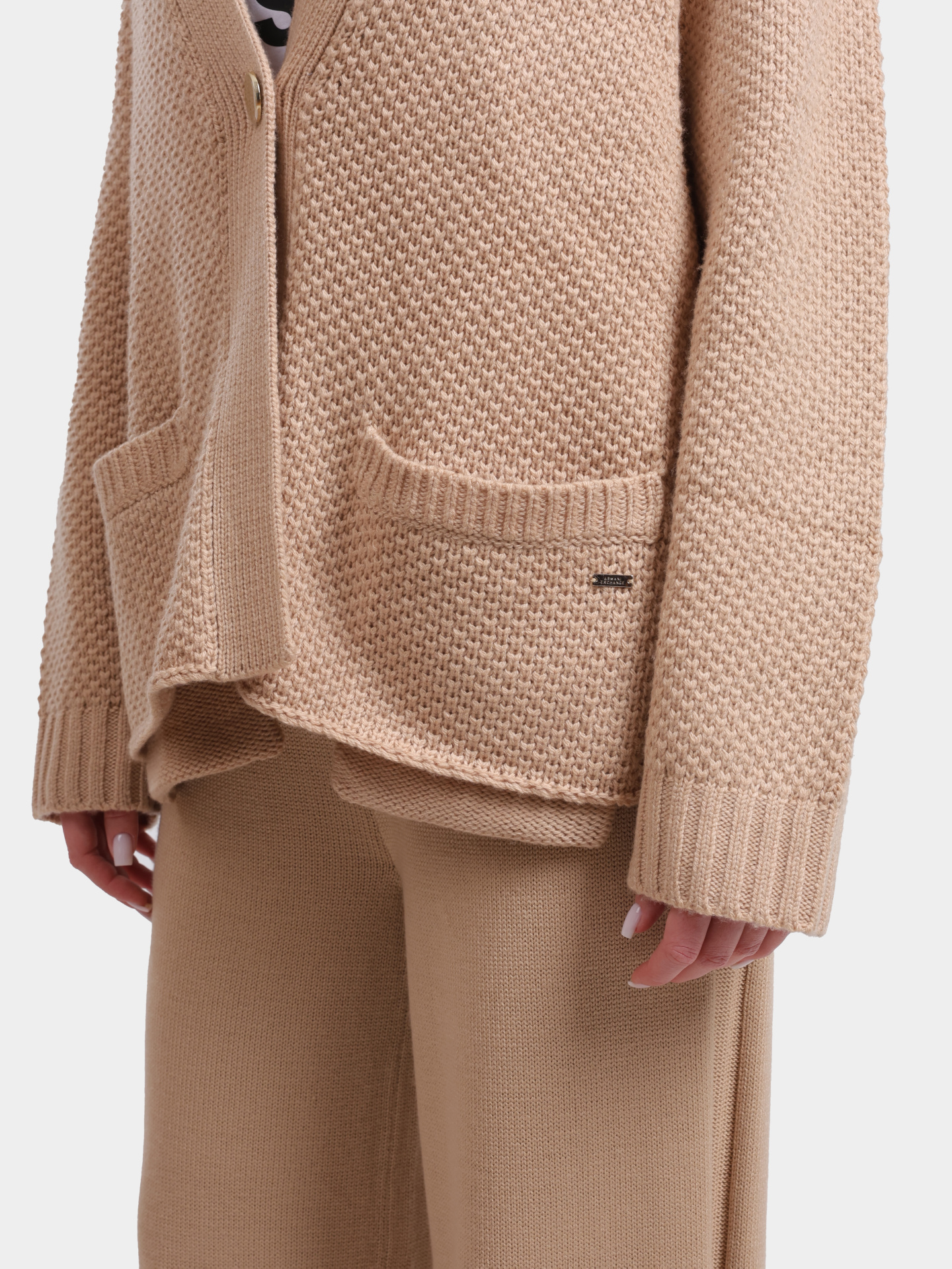 Кардиган Armani Exchange XW001306 AF16604 U1051 бежевый женский — купить в интернет-магазине Verdistore