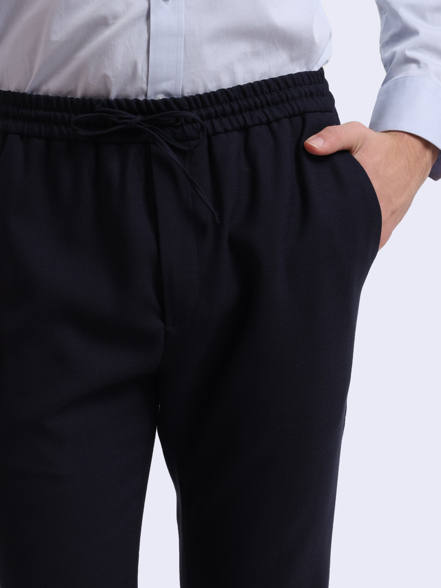 Брюки Calvin Klein K10K109956 темно-синие мужские на резинке — купить в интернет-магазине Verdistore