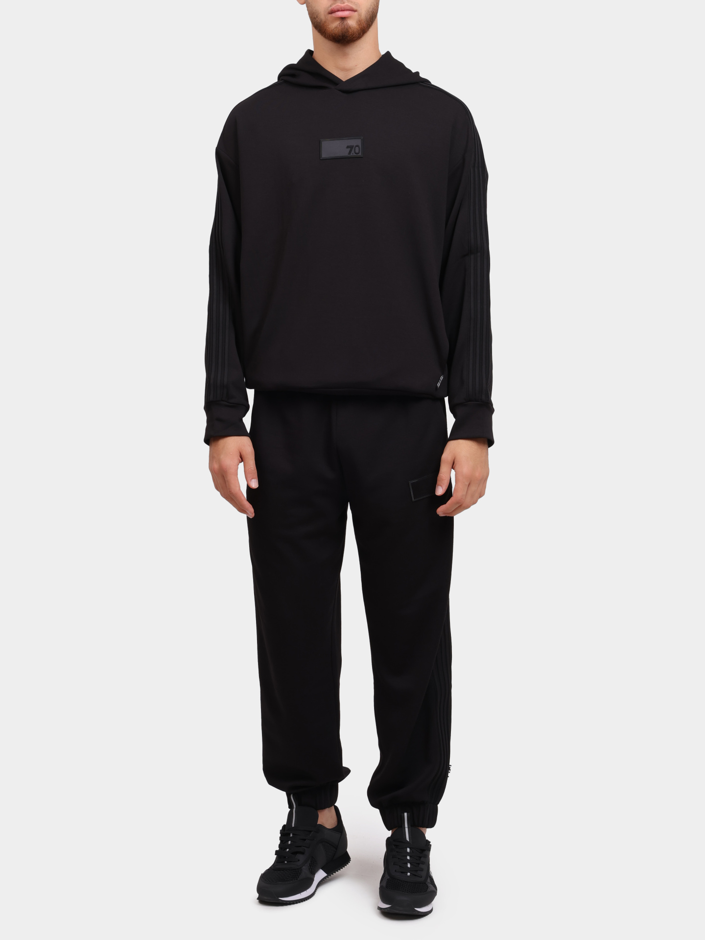 Джоггеры EA7 6DUP02 PJZKZ 1200 черные мужские — купить в интернет-магазине Verdistore