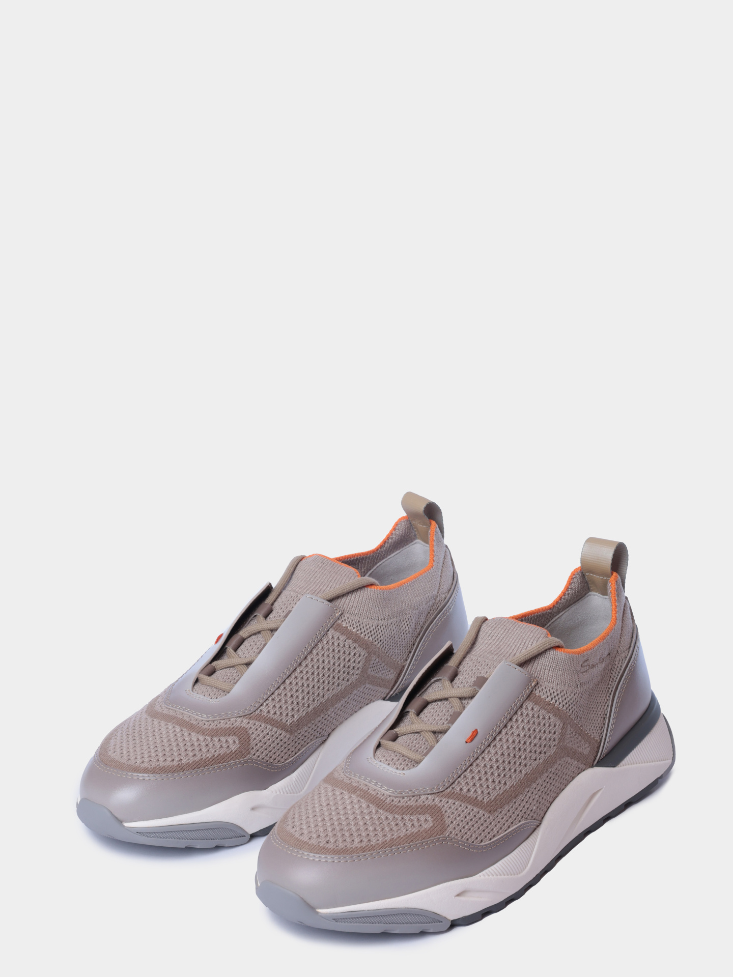 Кроссовки Santoni MBIG22135BGRCOTZM50 комбинированные мужские — купить в интернет-магазине Verdistore