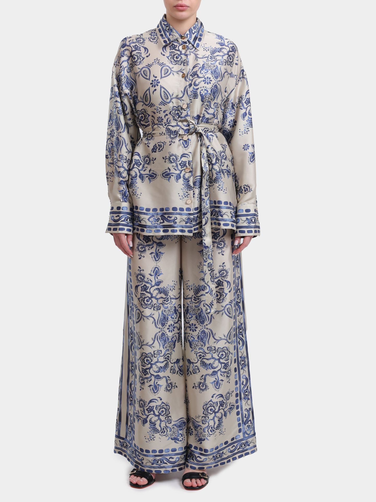 Блуза Liu-Jo BLACK LABEL CA6229 TS555 P9652 женская с цветочным принтом — купить в интернет-магазине Verdistore