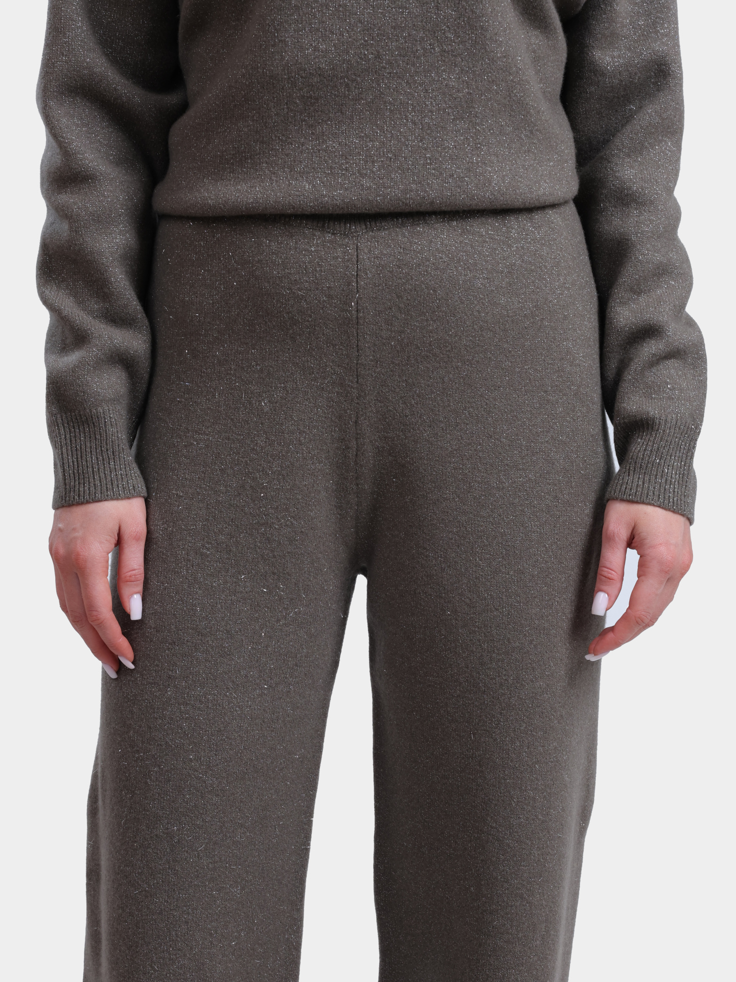 Брюки Peserico S94108F07Y 09160 39 шерстяные женские с люрексом — купить в интернет-магазине Verdistore