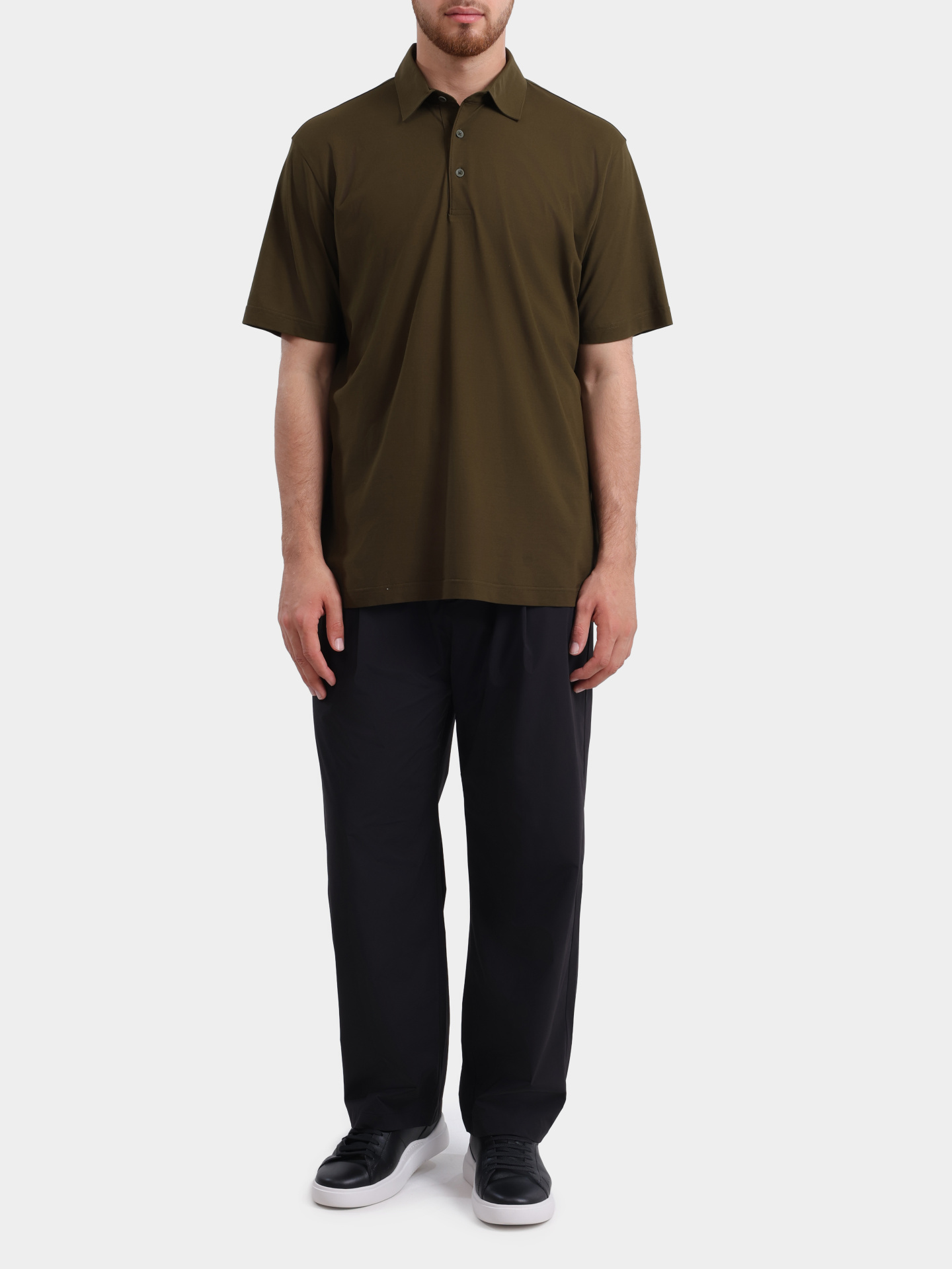 Поло Herno JPL00115U 52005 7745 хлопковое мужское — купить в интернет-магазине Verdistore