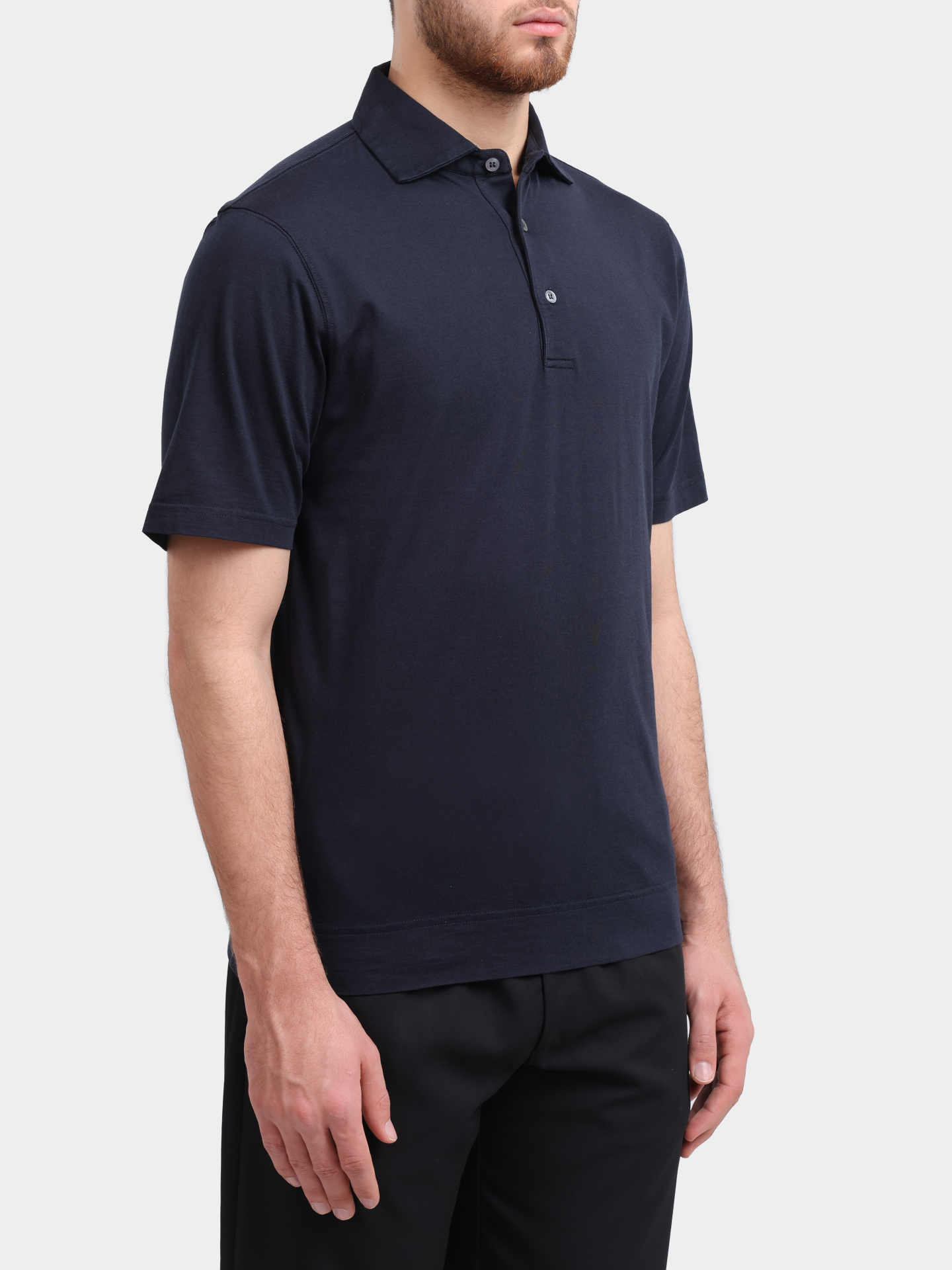 Поло Lardini CNLPMC99 CN6405 темно-синее мужское — купить в интернет-магазине Verdistore